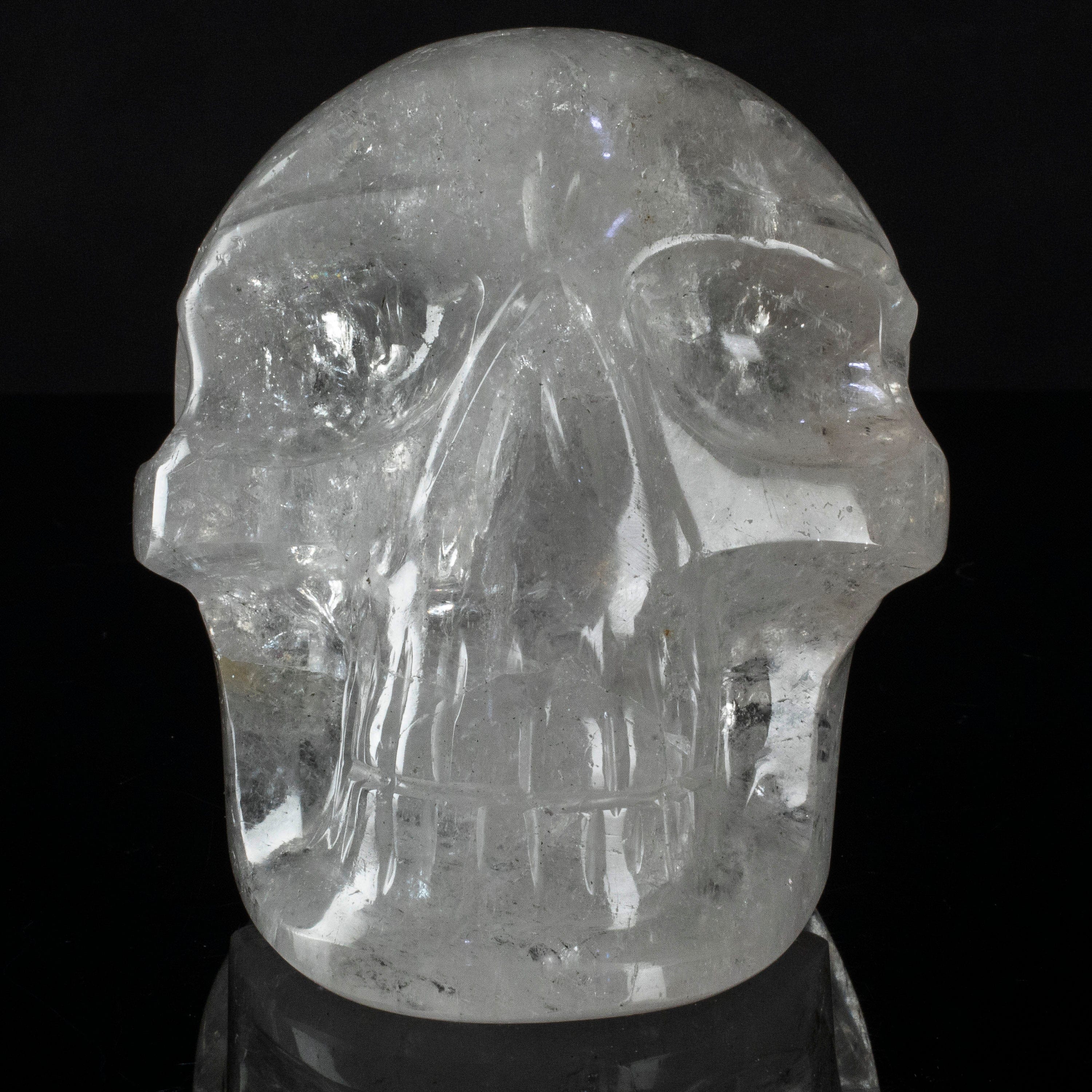 Kalifano Quartz Natural Brazilian Quartz Skull Carving - 6 in. SK6400.001