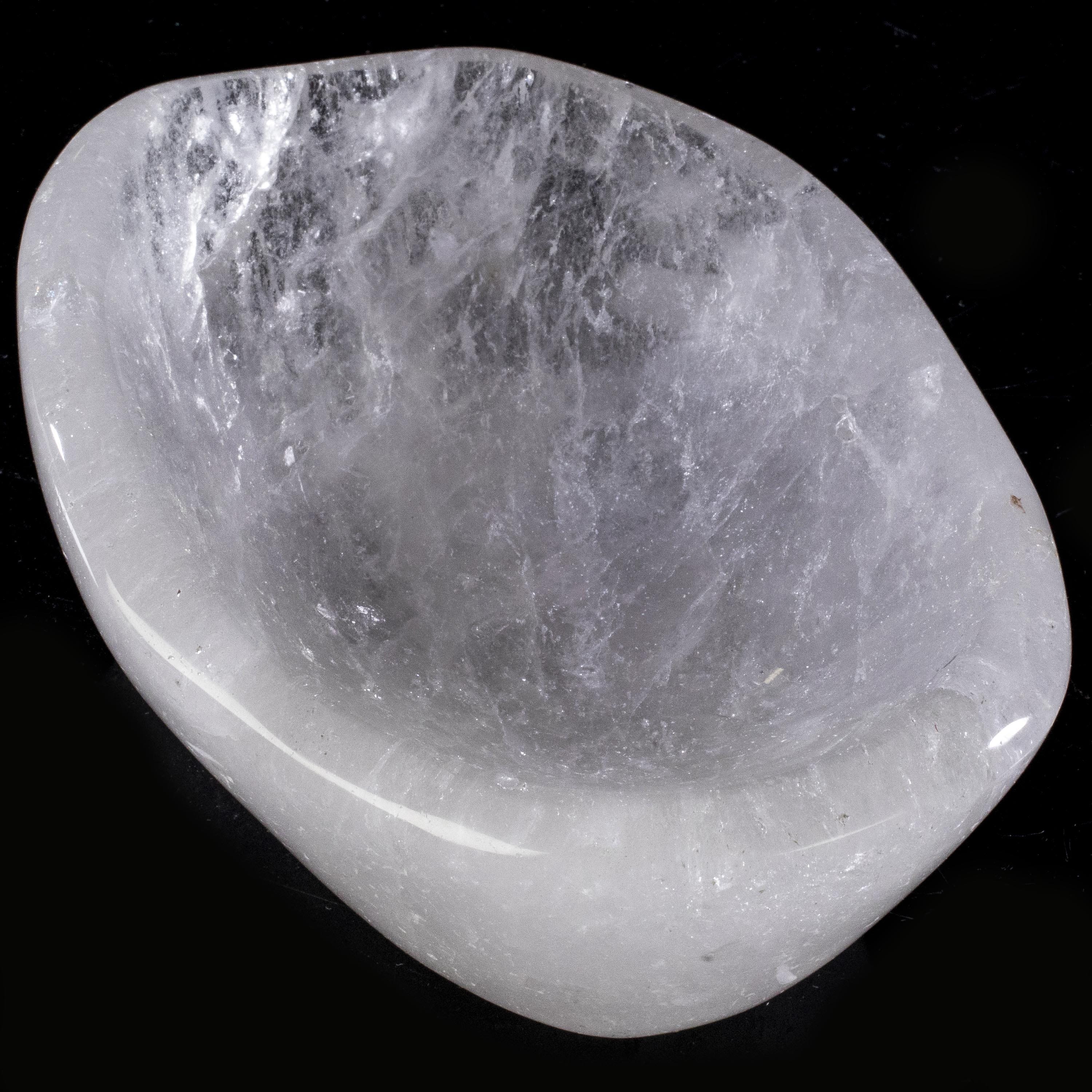 Kalifano Quartz Natural Crystal Quartz Bowl - 1,540 grams BQ1200.001