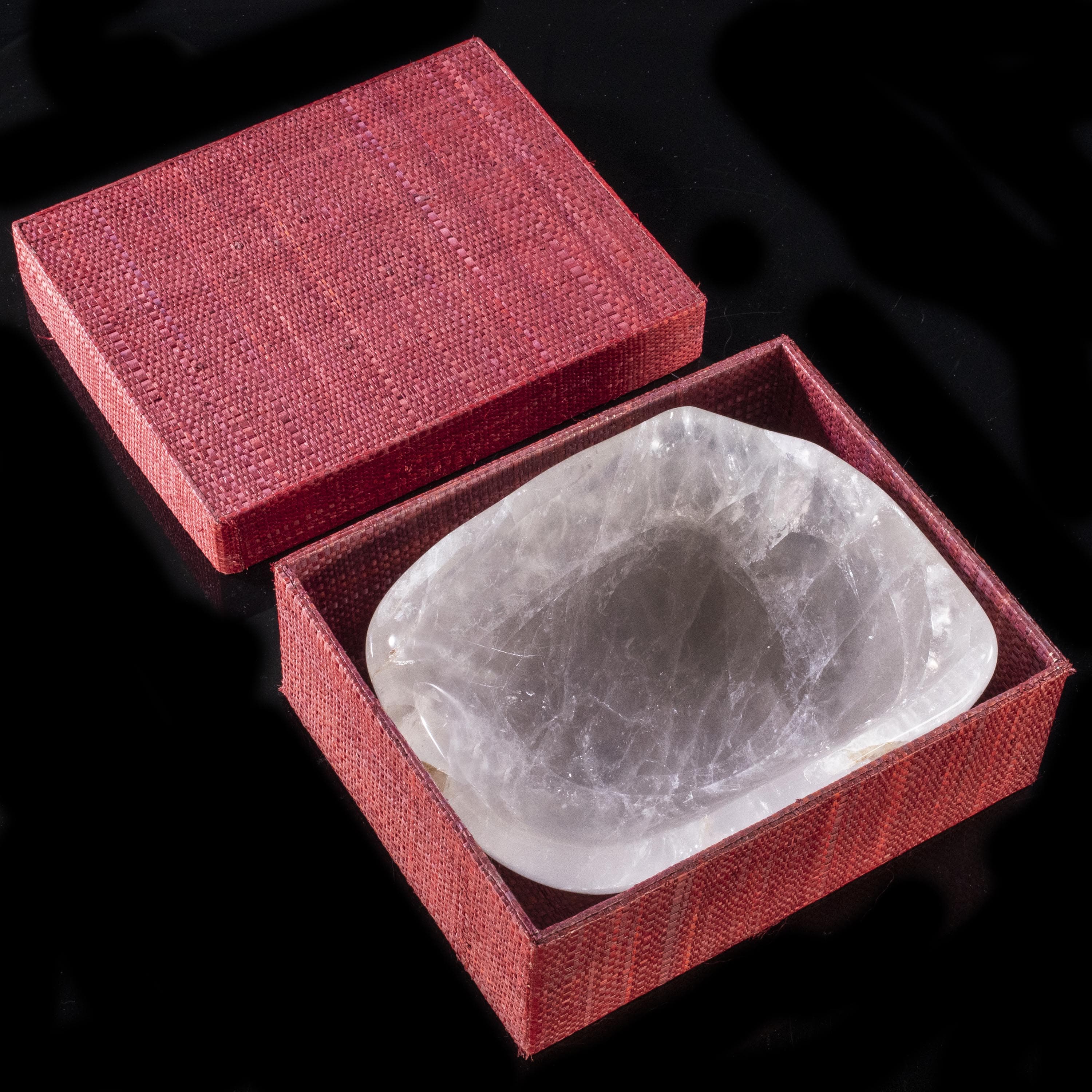 Kalifano Quartz Natural Crystal Quartz Bowl - 2,340 grams BQ1974.001