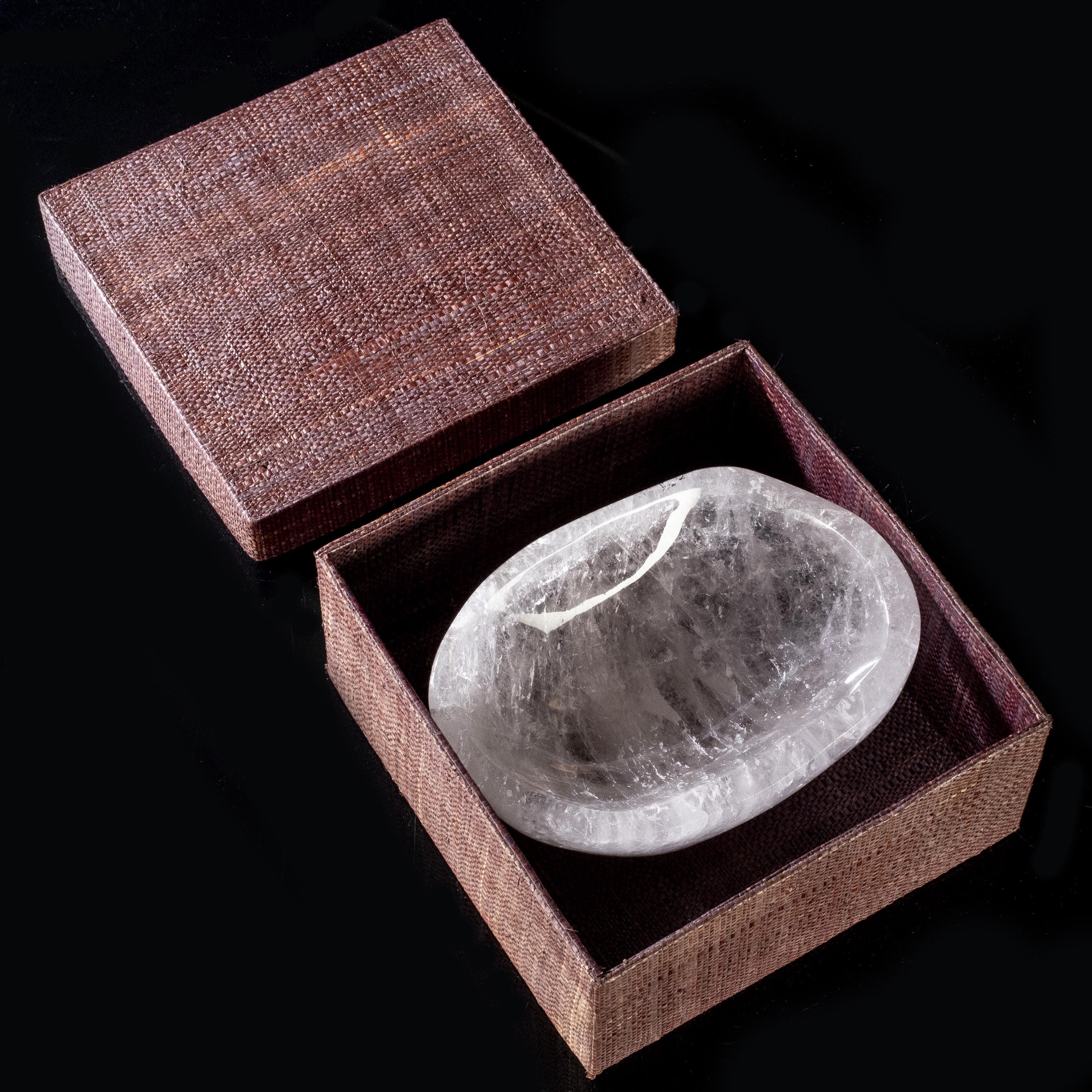 Kalifano Quartz Natural Crystal Quartz Bowl - 2,440 grams BQ1800.001