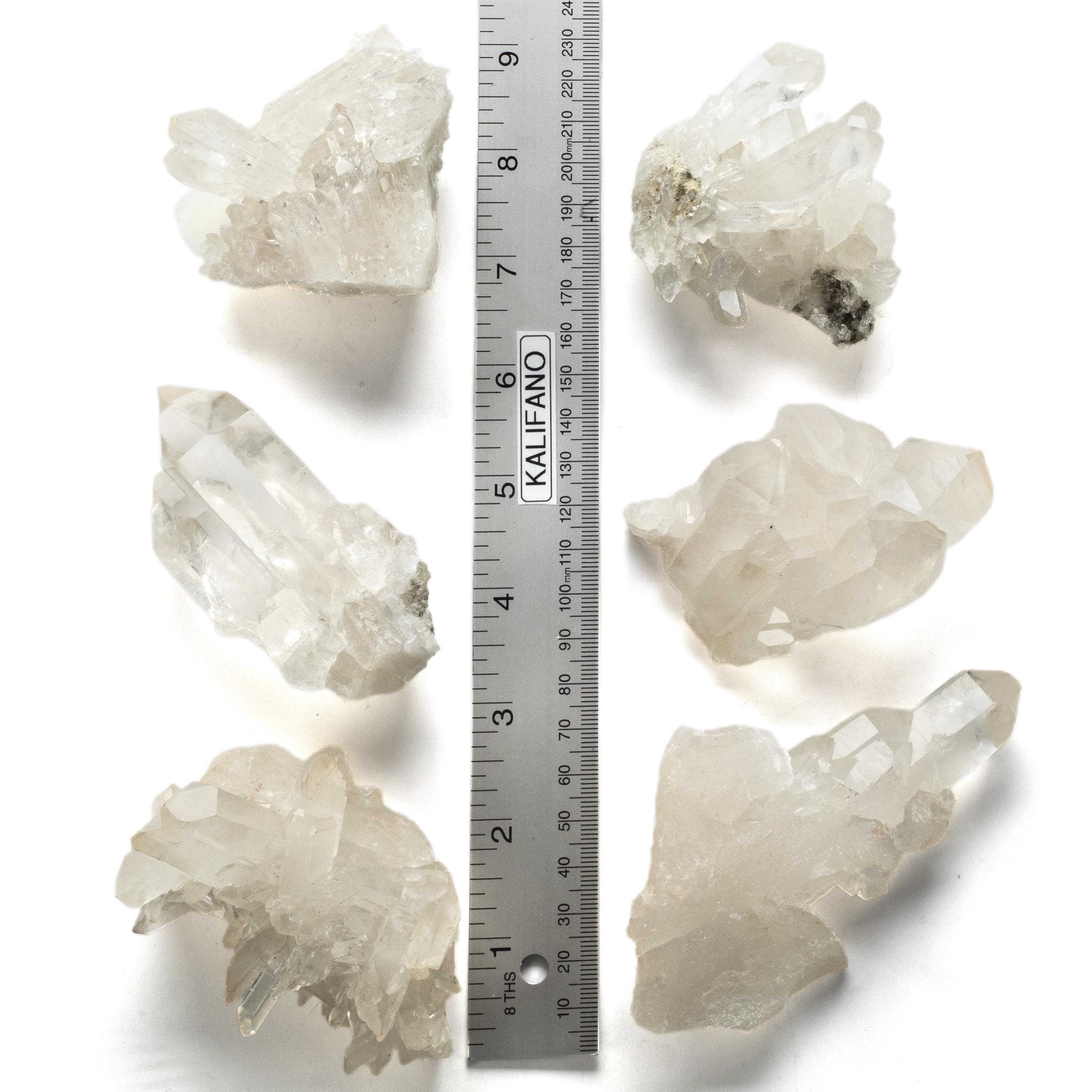Kalifano Quartz Natural Crystal Quartz Cluster - 125 grams QC100