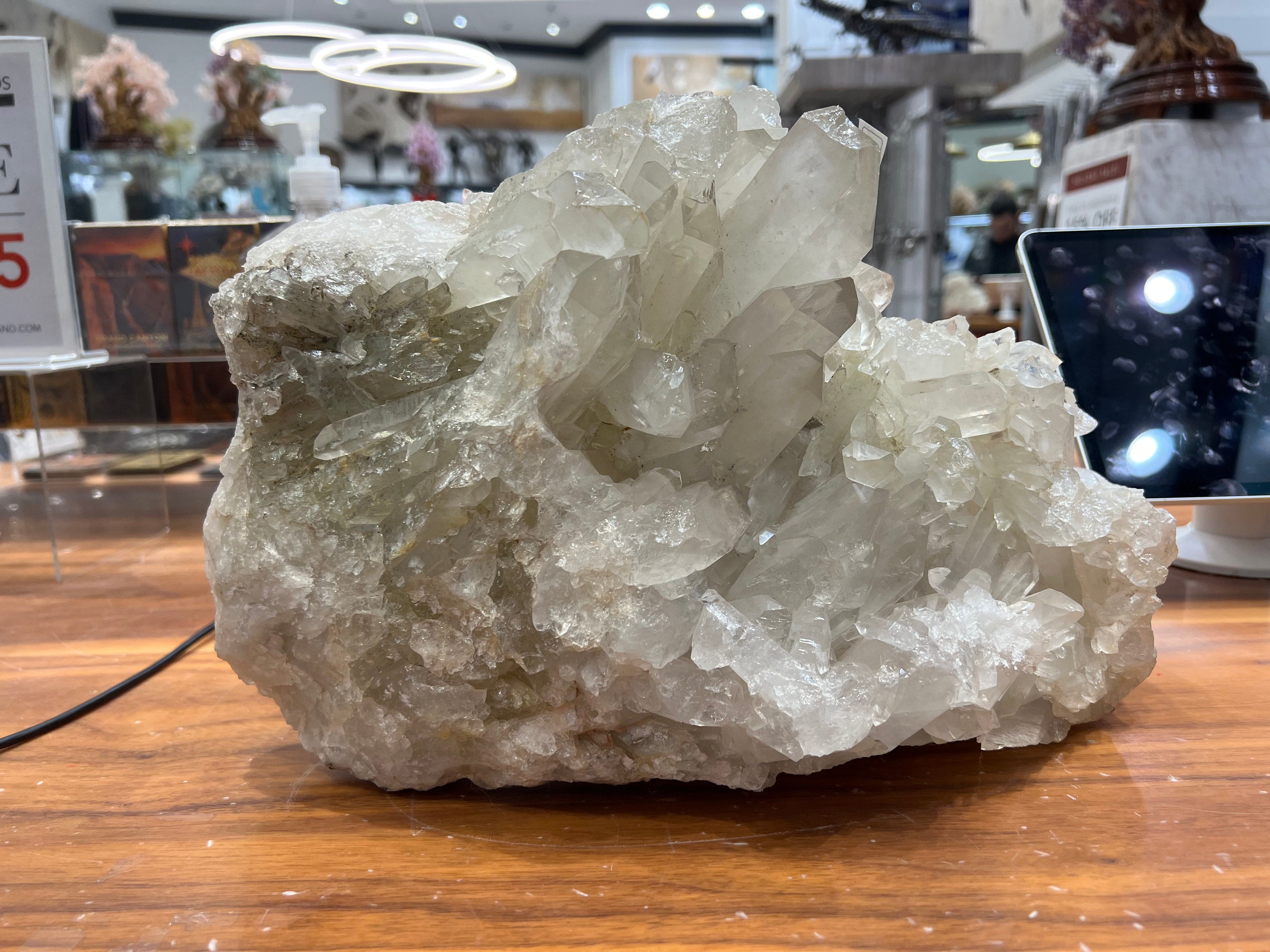 Kalifano Quartz Natural Crystal Quartz Cluster - 15" / 27.4 lbs QC9600.001