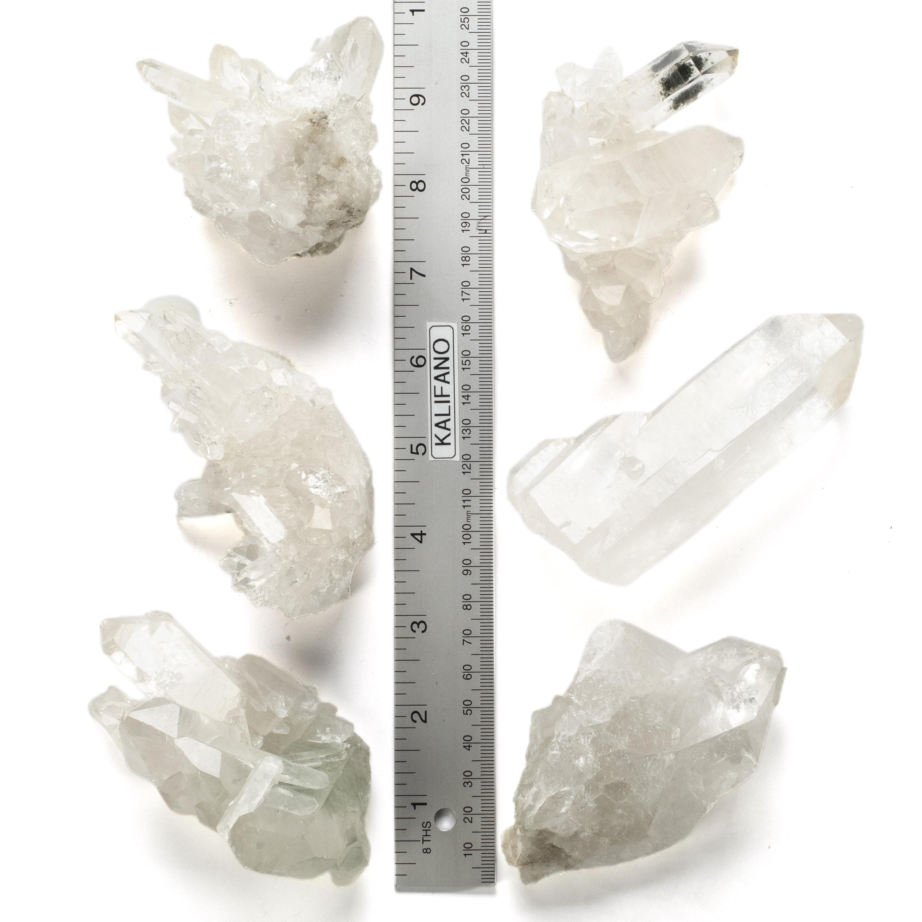 Kalifano Quartz Natural Crystal Quartz Cluster - 175 grams QC120