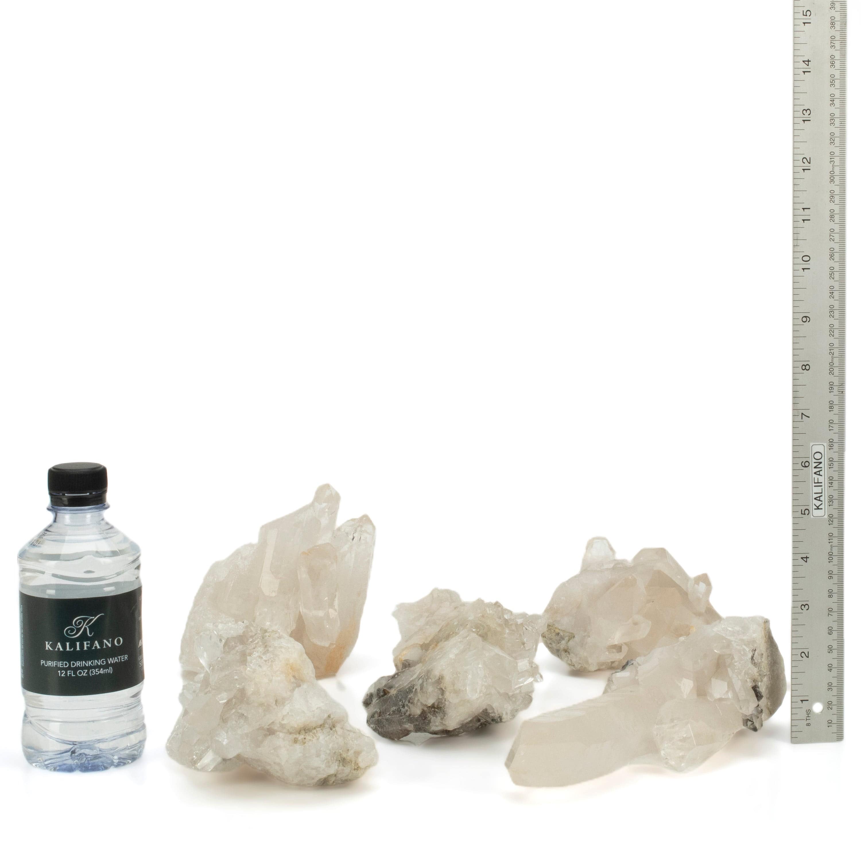 Kalifano Quartz Natural Crystal Quartz Cluster - 875 grams QC800