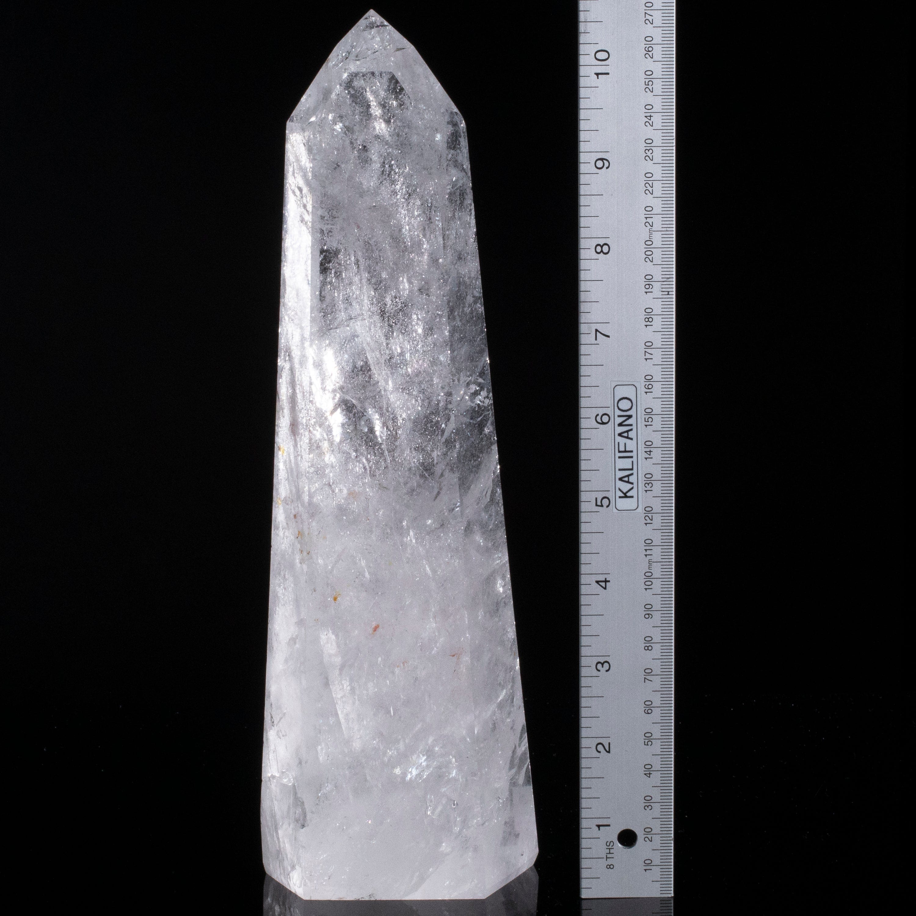 Kalifano Quartz Natural Quartz Obelisk from Brazil - 11" / 1,800 grams QZ2400.010