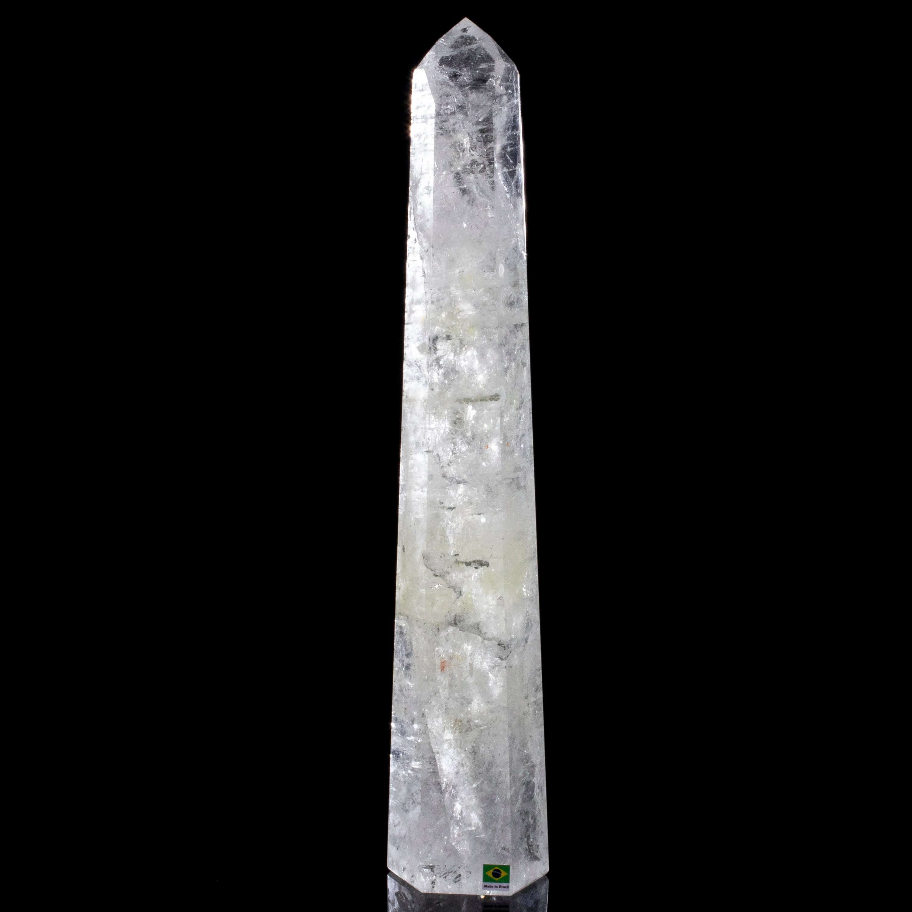 Kalifano Quartz Natural Quartz Obelisk from Brazil - 18.5" / 4,100 grams QZ6000.003