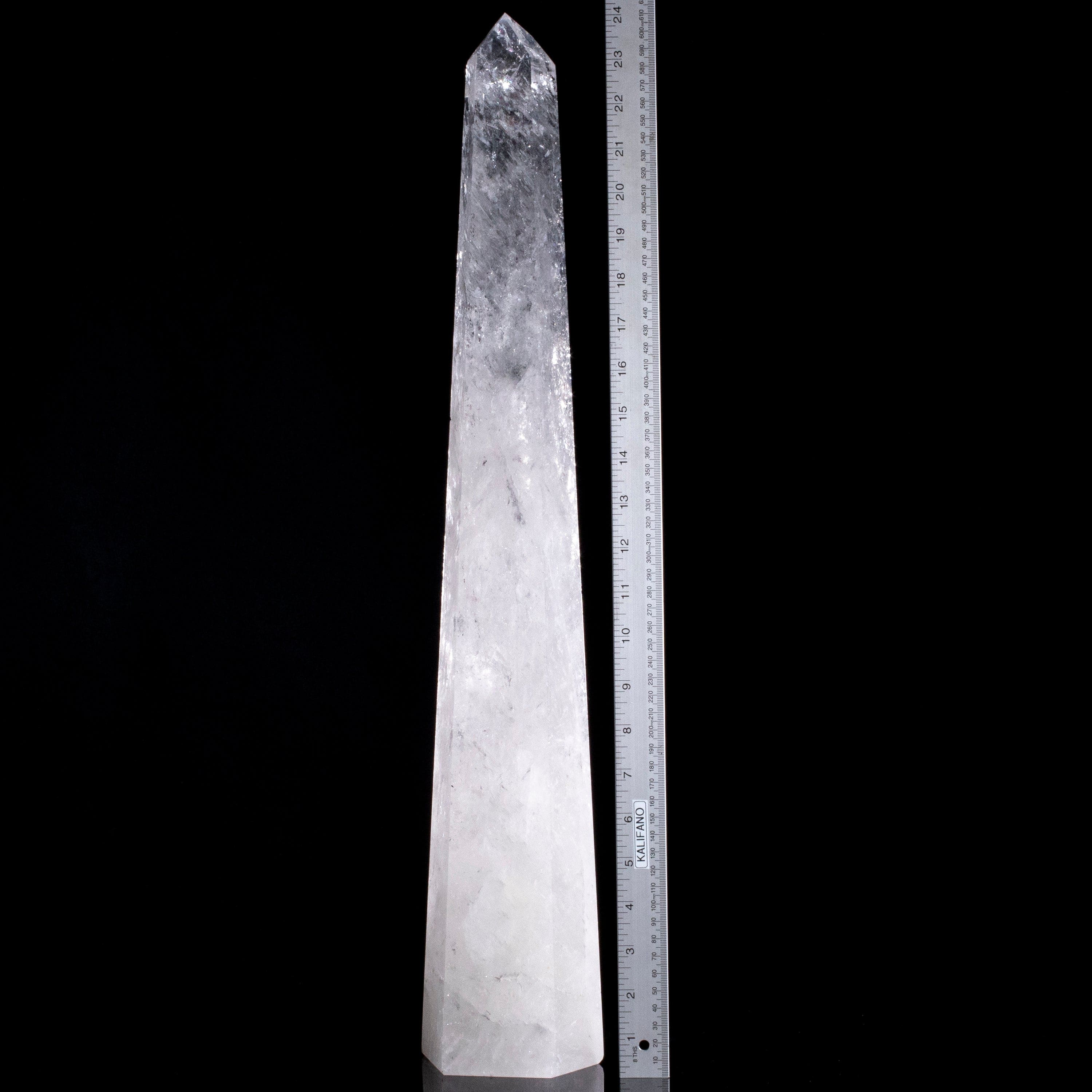 Kalifano Quartz Natural Quartz Obelisk from Brazil - 24.5" / 16 lbs QZ9000.001