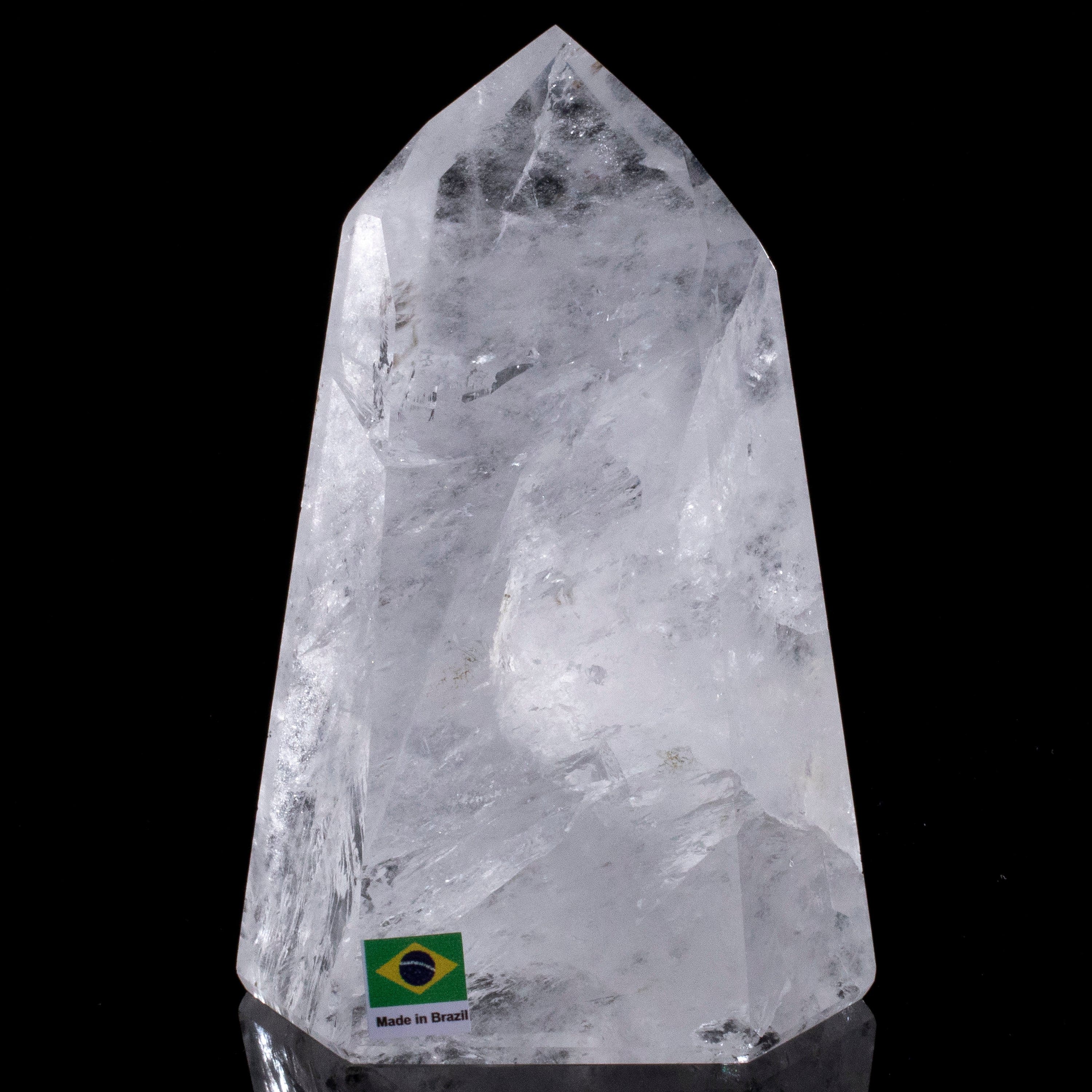 Kalifano Quartz Natural Quartz Obelisk from Brazil - 6" / 1,142 grams QZ1500.010