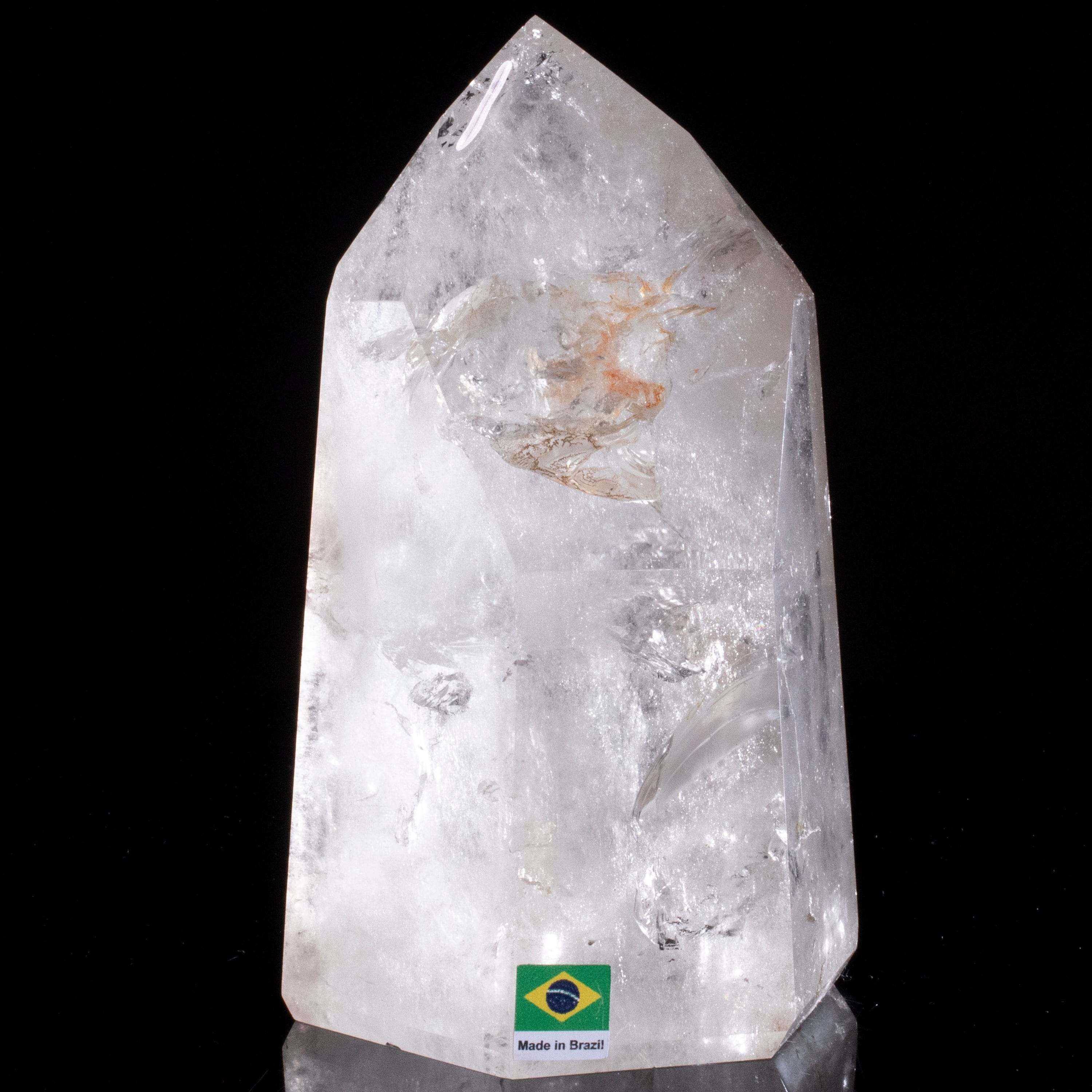 Kalifano Quartz Natural Quartz Obelisk from Brazil - 6.5" / 1,702 grams QZ2400.015