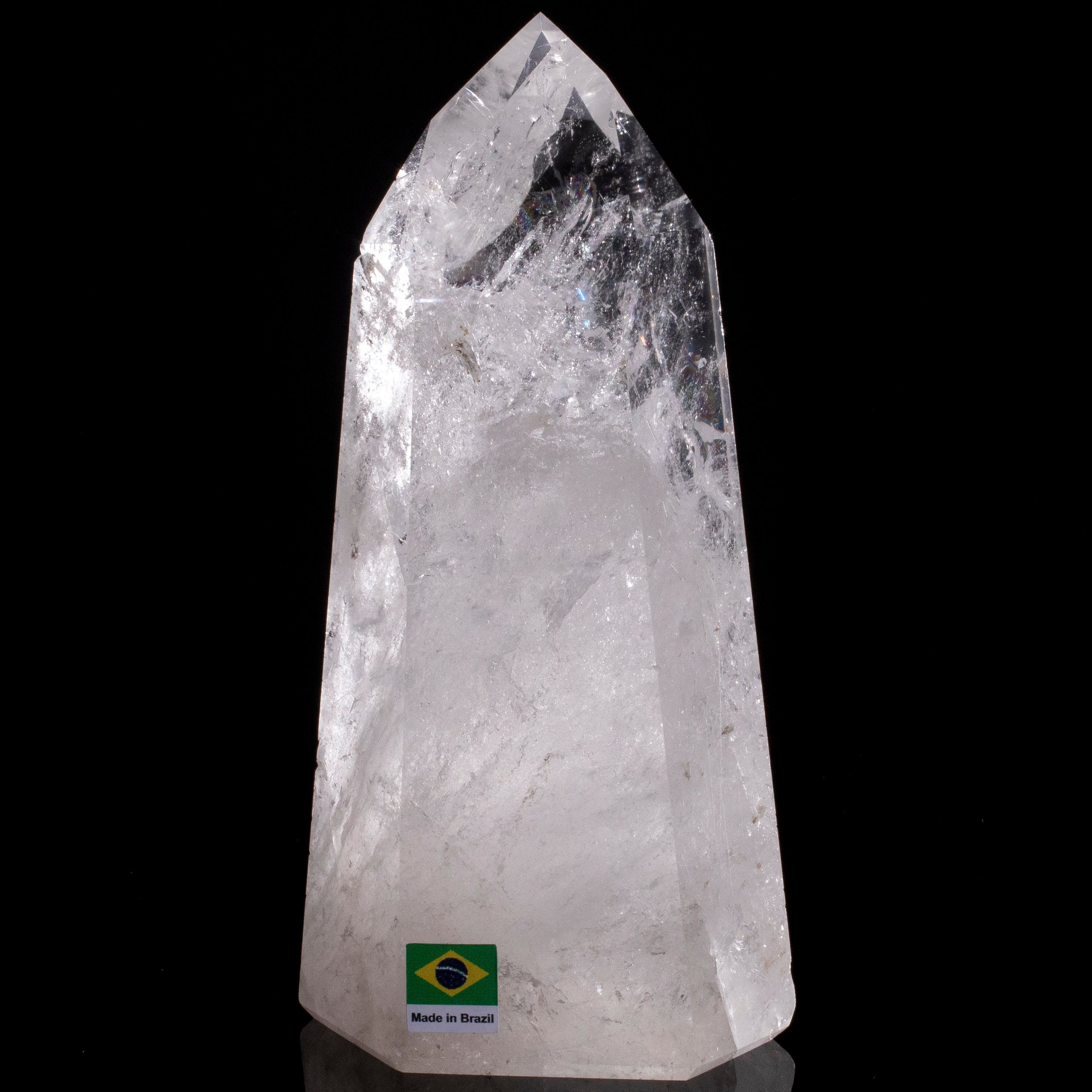 Kalifano Quartz Natural Quartz Obelisk from Brazil - 7" / 1,034 grams QZ1500.019
