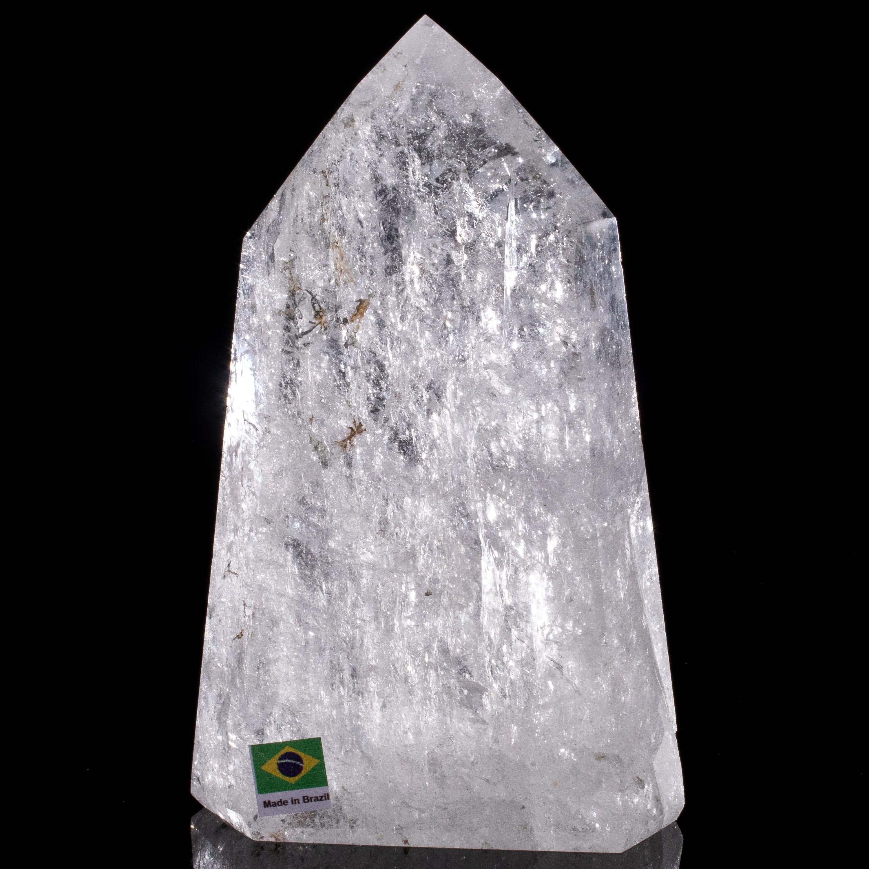 Kalifano Quartz Natural Quartz Obelisk from Brazil - 7" / 1,196 grams QZ1500.008