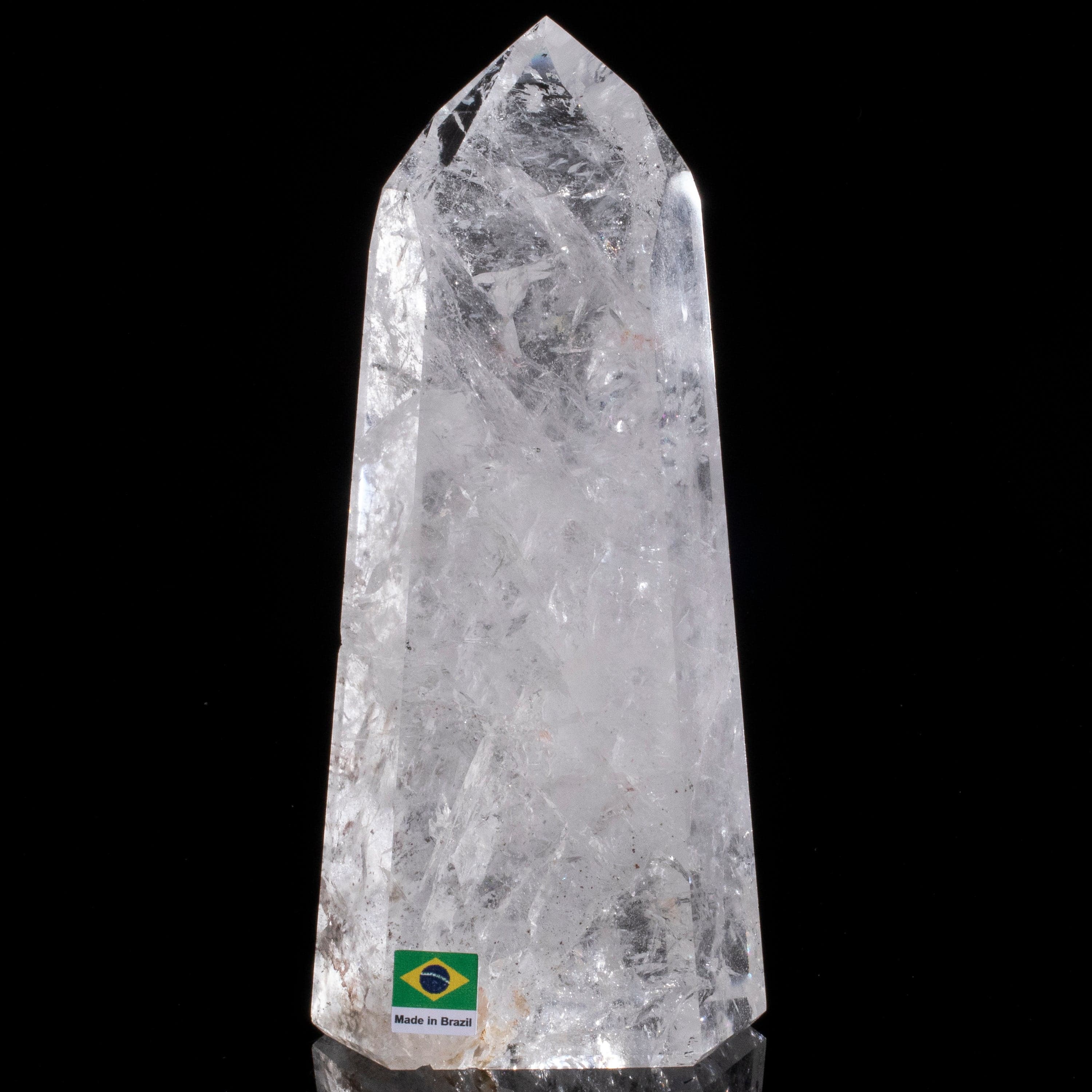 Kalifano Quartz Natural Quartz Obelisk from Brazil - 7.5" / 1,034 grams QZ1500.007
