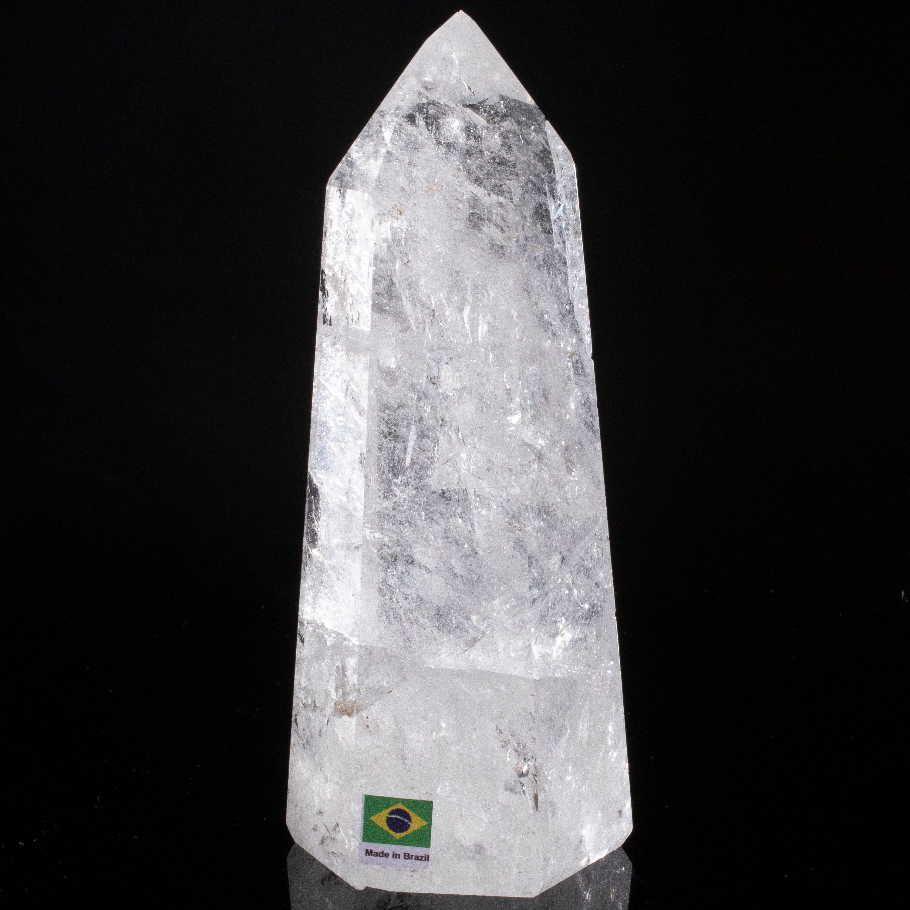 Kalifano Quartz Natural Quartz Obelisk from Brazil - 7.5" / 1,063 grams QZ1500.001