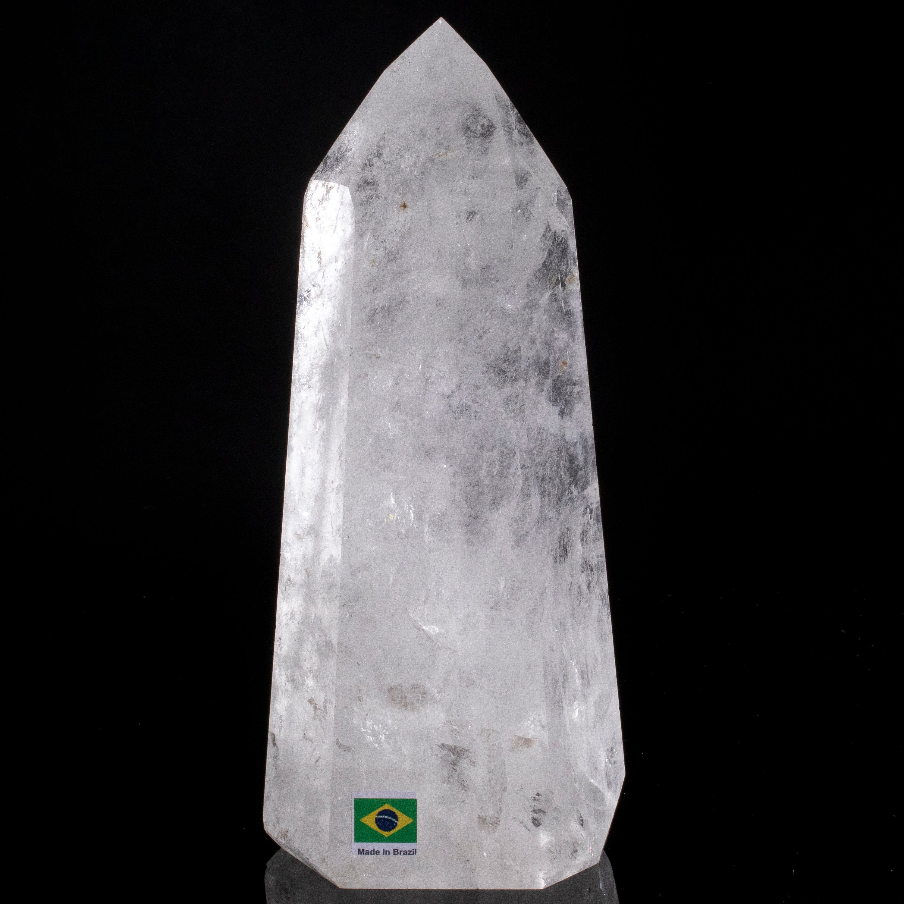 Kalifano Quartz Natural Quartz Obelisk from Brazil - 8" / 1,315 grams QZ1800.019