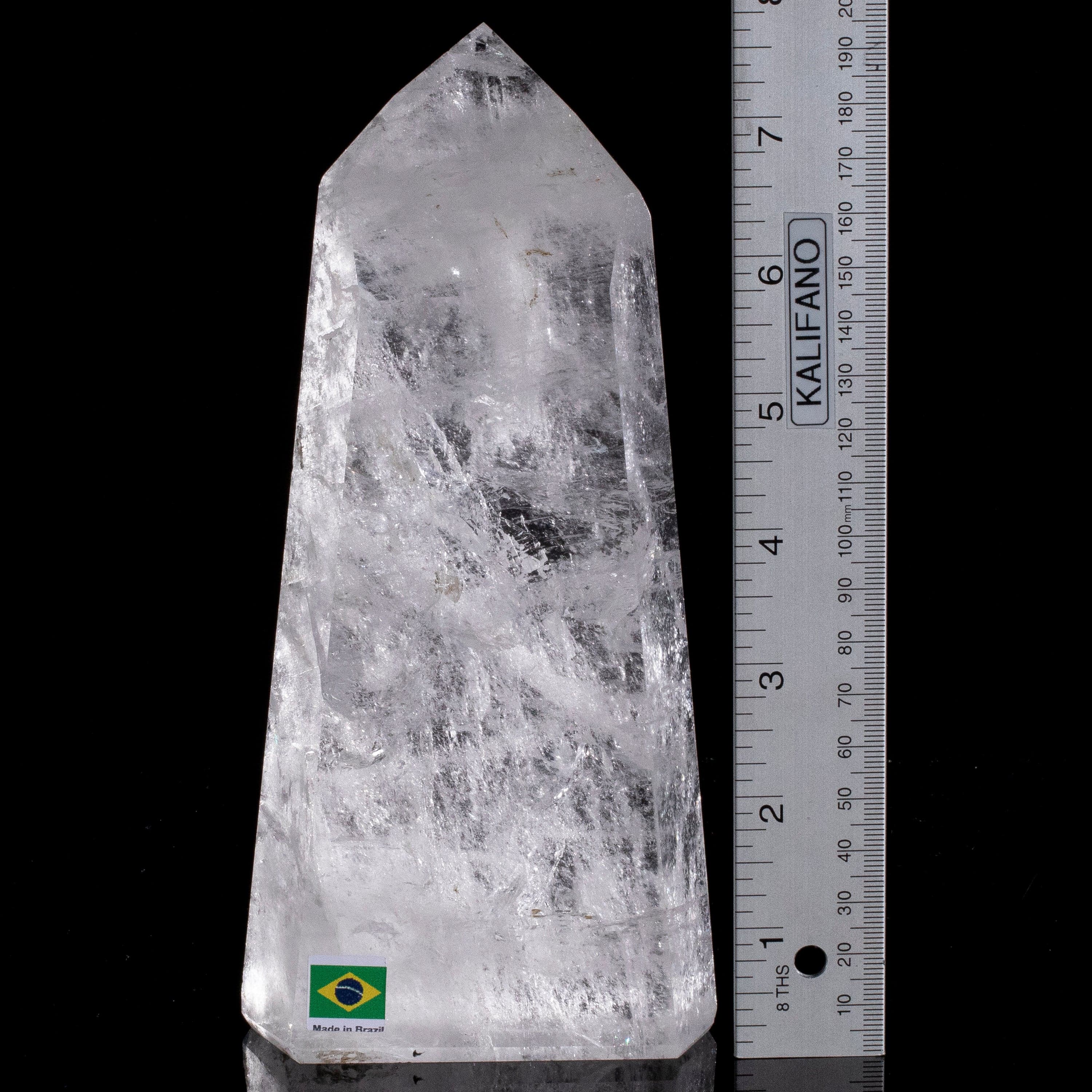Kalifano Quartz Natural Quartz Obelisk from Brazil - 8" / 1,327 grams QZ1800.012
