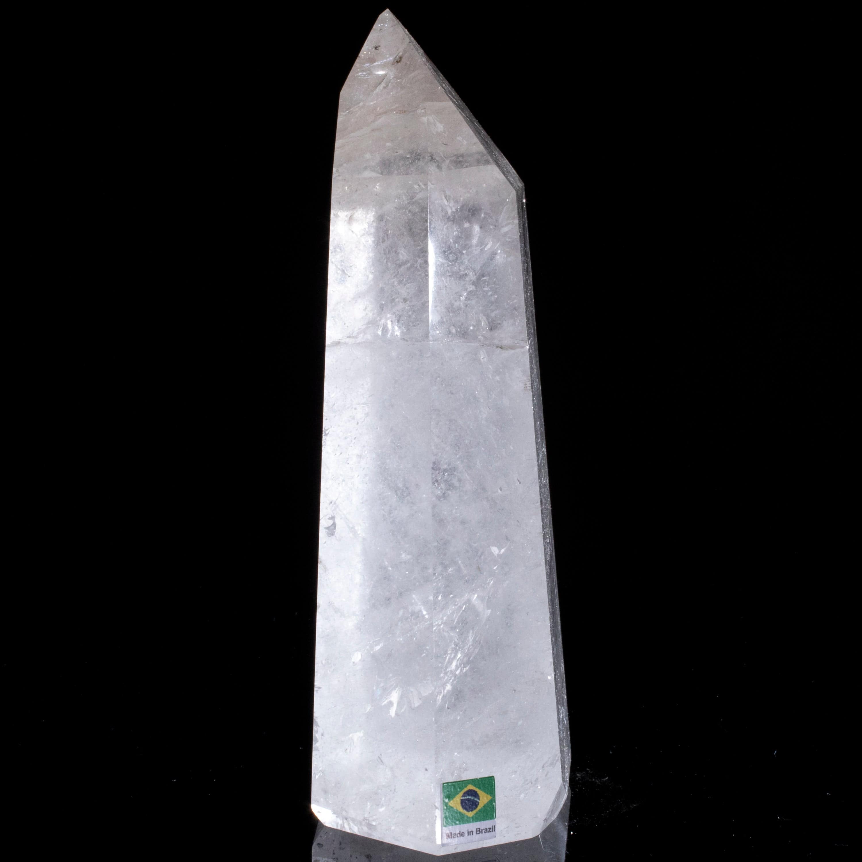 Kalifano Quartz Natural Quartz Obelisk from Brazil - 8" / 1,525 grams QZ2400.019