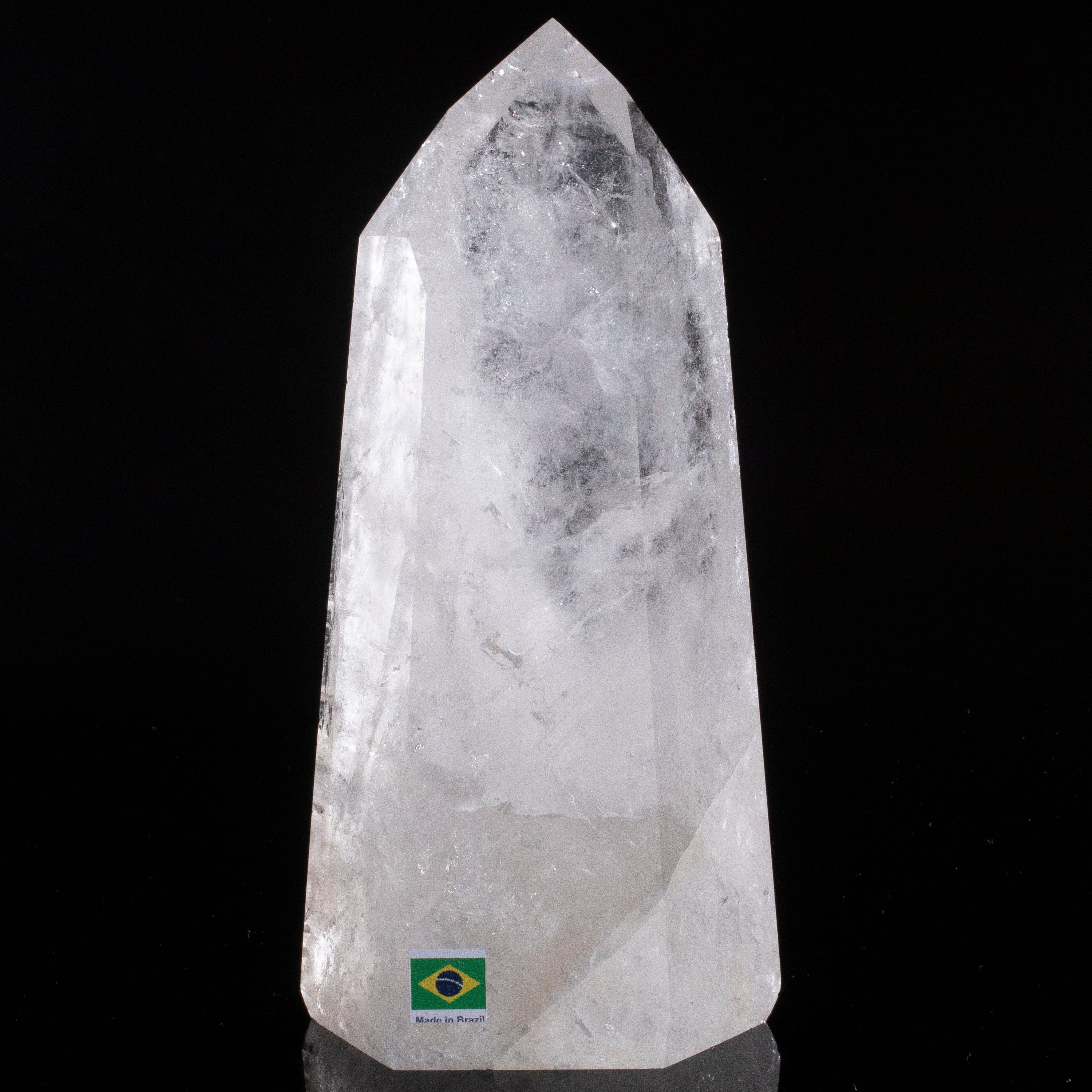 Kalifano Quartz Natural Quartz Obelisk from Brazil - 8" / 1,693 grams QZ2400.016