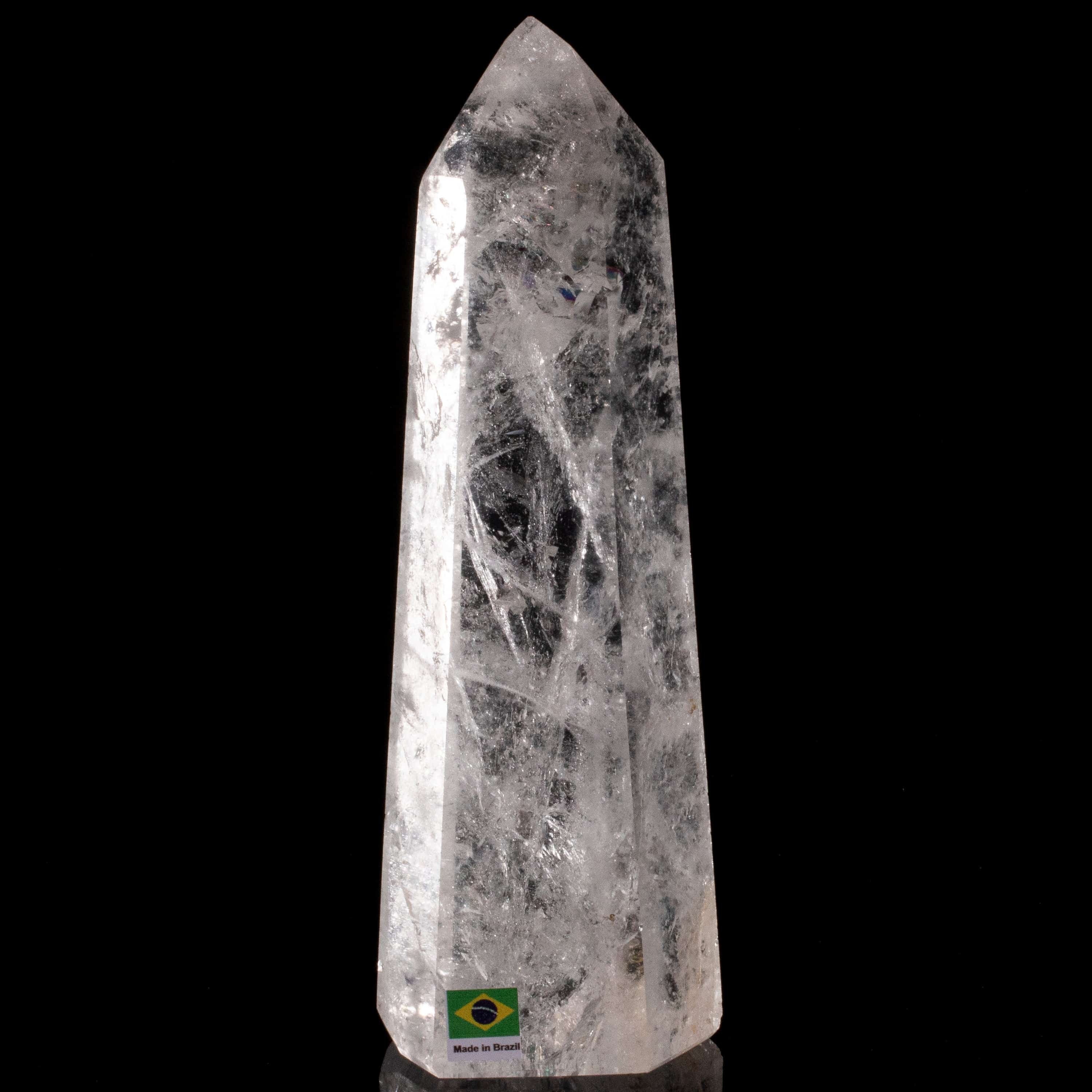 Kalifano Quartz Natural Quartz Obelisk from Brazil - 8.5" / 1,079 grams QZ1500.009