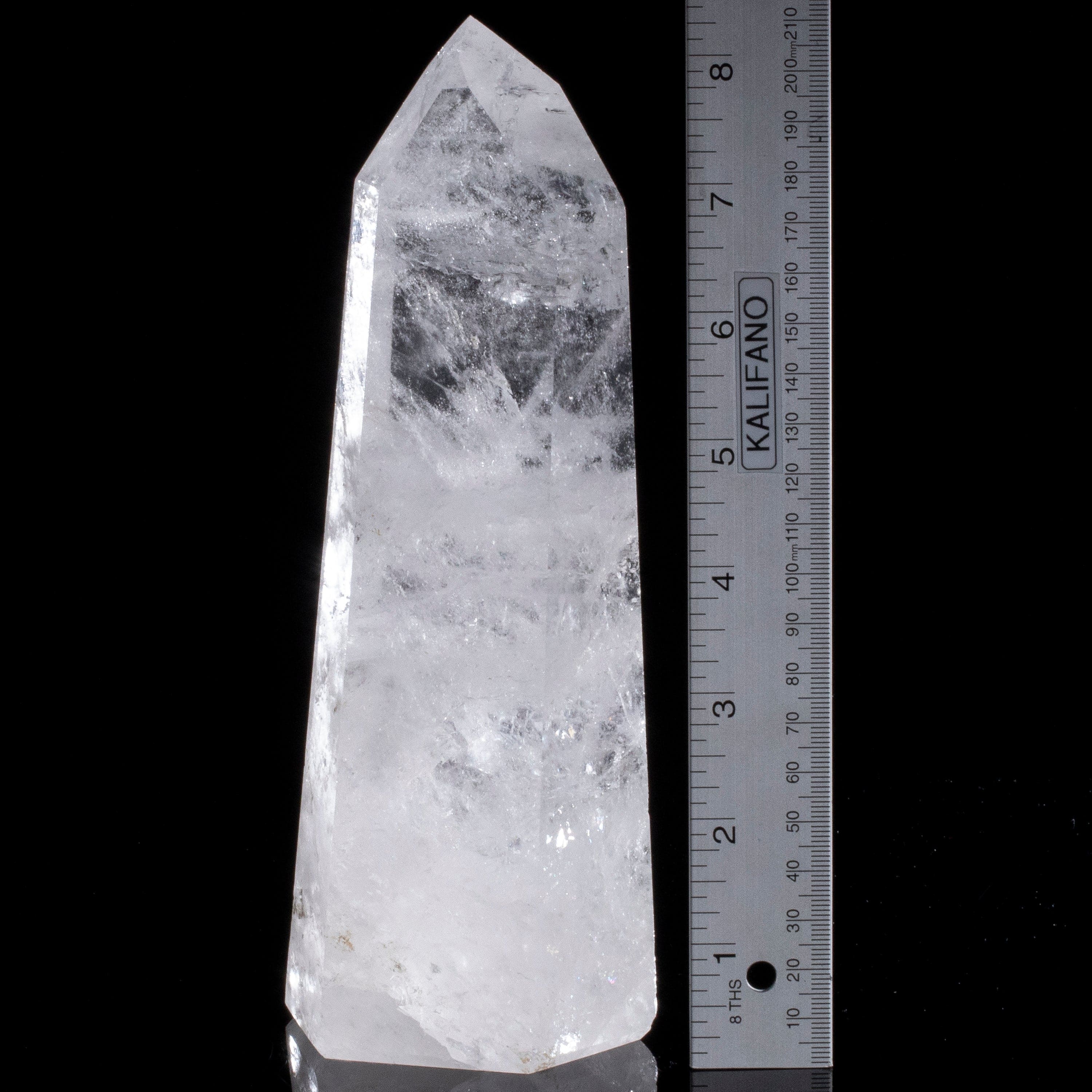 Kalifano Quartz Natural Quartz Obelisk from Brazil - 8.5" / 1,277 grams QZ1800.008