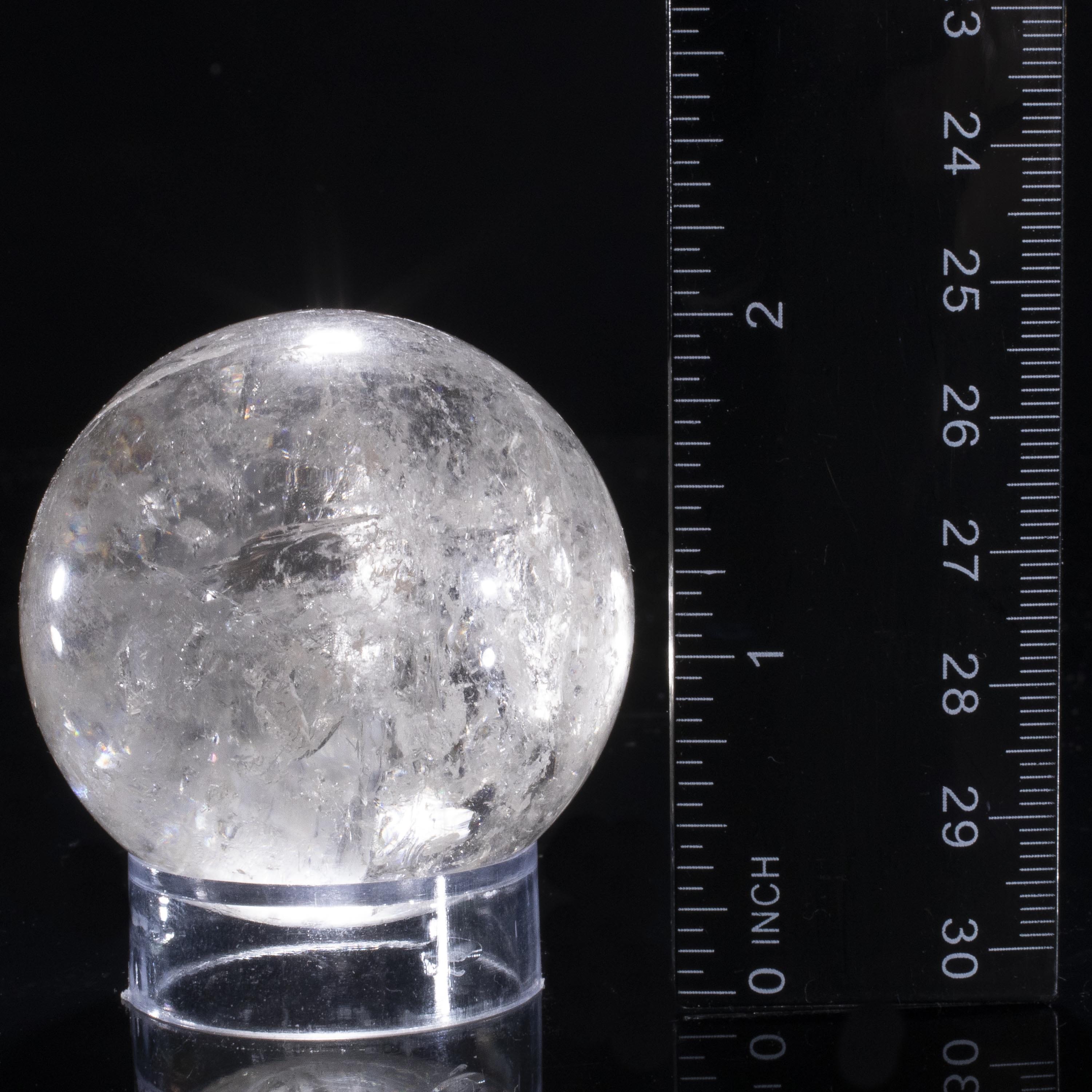 Kalifano Quartz Quartz Sphere Carving 1.75" / 125 grams SPQ200