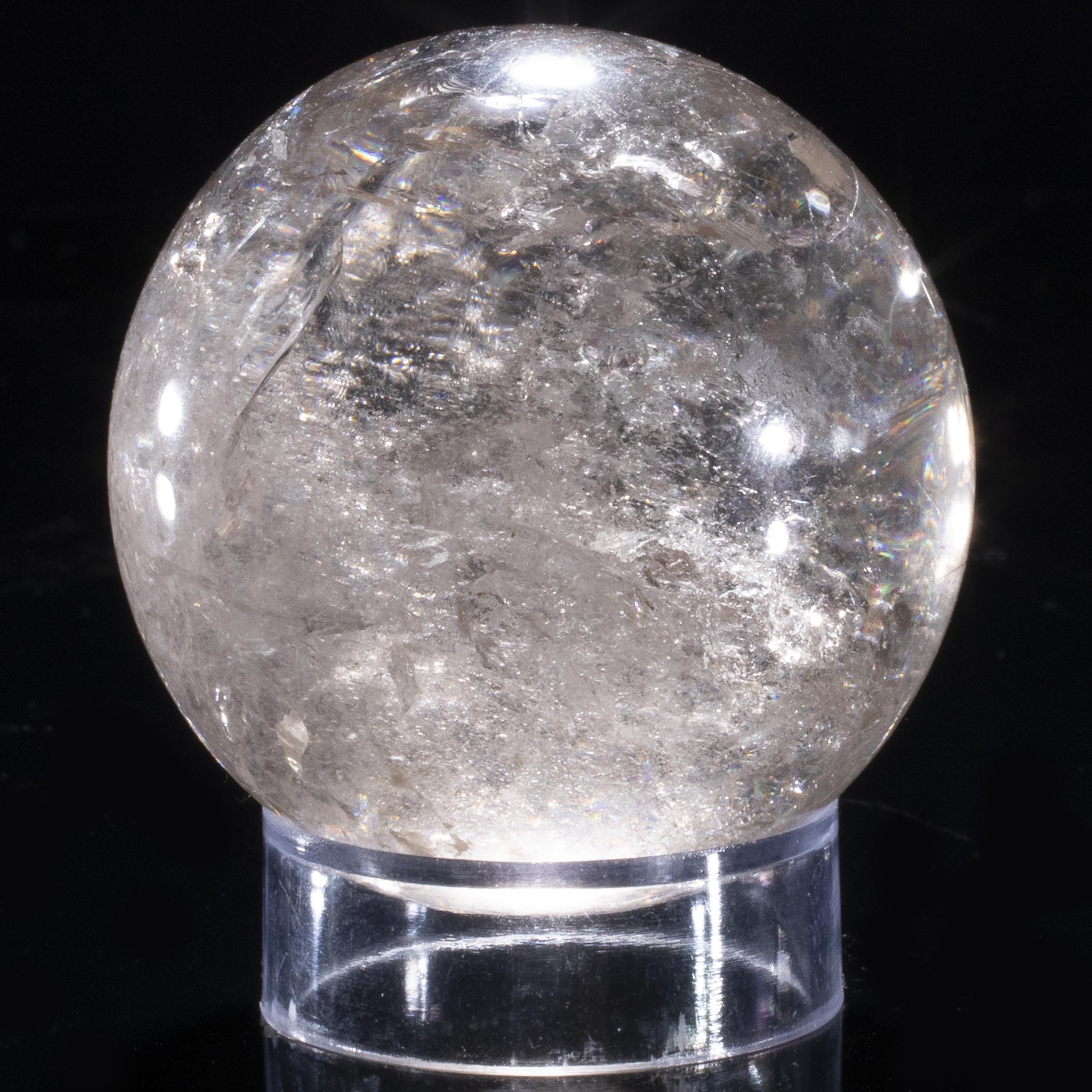 Kalifano Quartz Quartz Sphere Carving 2" / 175 grams SPQ300