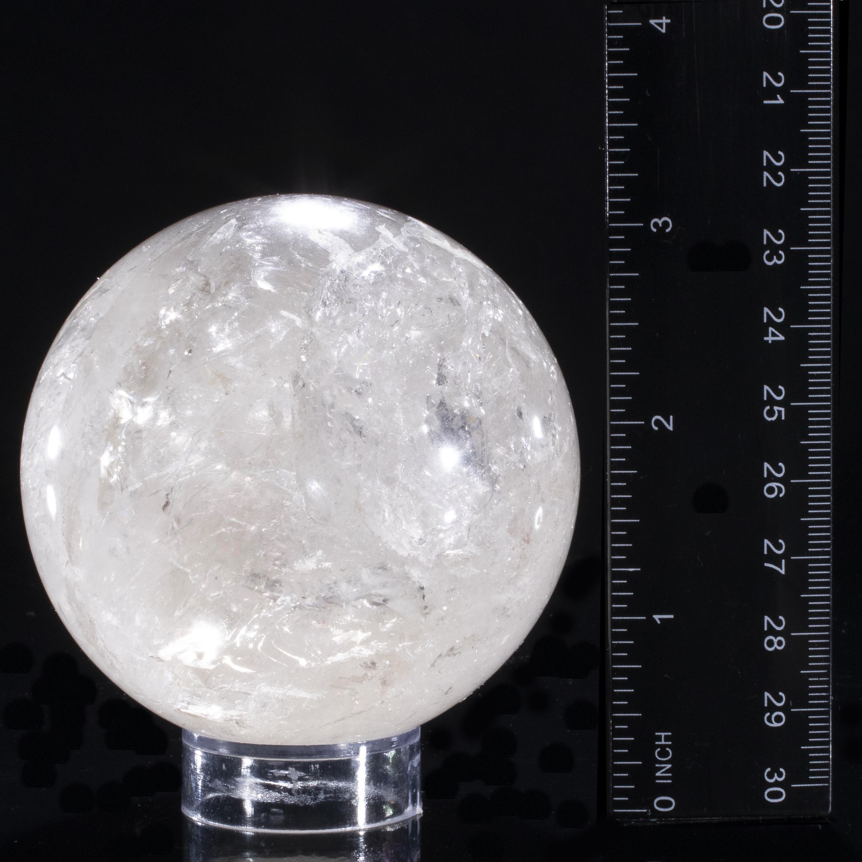Kalifano Quartz Quartz Sphere Carving 3.25" / 600 grams SPQ900