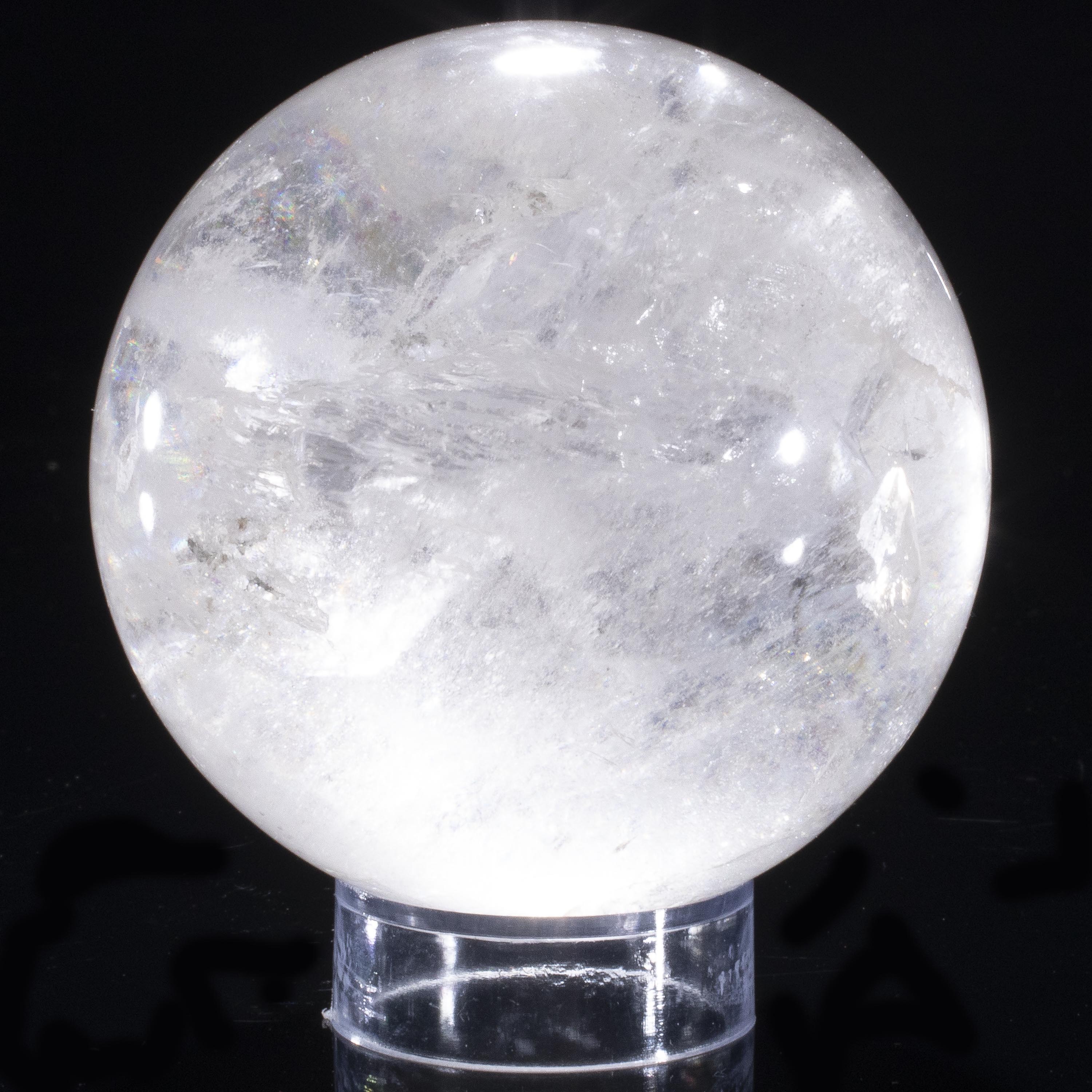 Kalifano Quartz Quartz Sphere Carving 3" / 450 grams SPQ700