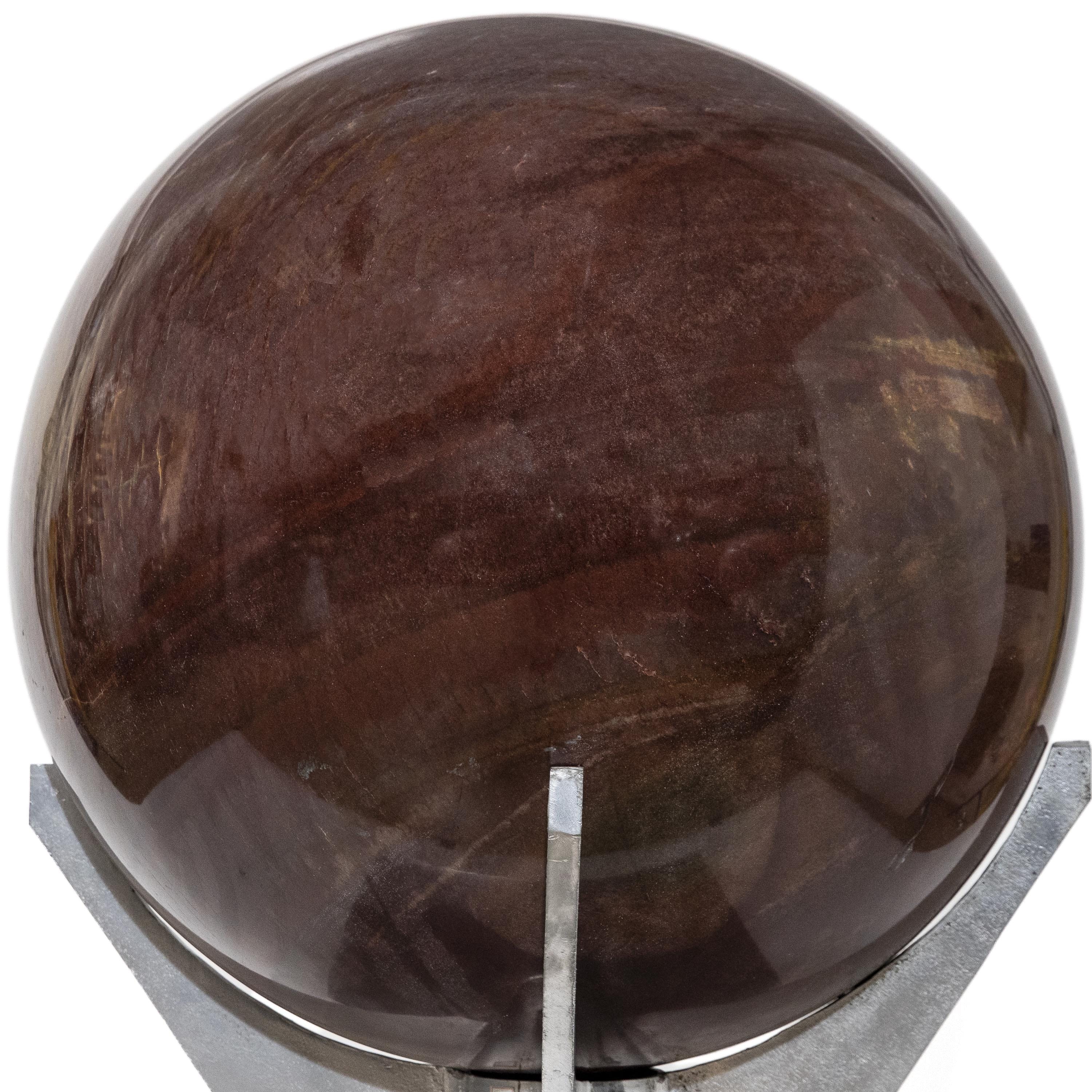 Kalifano Quartz Red Jasper Sphere - 1,320 lbs / 30" diameter SPRJ280000.001