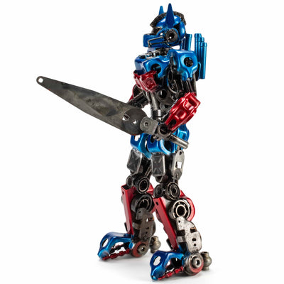 Kalifano Recycled Metal Art 22" Optimus Prime Inspired Recycled Metal Art Sculpture RMS-OP56x36-S