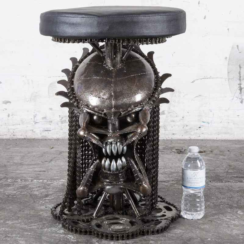 Kalifano Recycled Metal Art 22” Predator Inspired Chair Recycled Metal Sculpture RMS-PREDCHAIR-Y