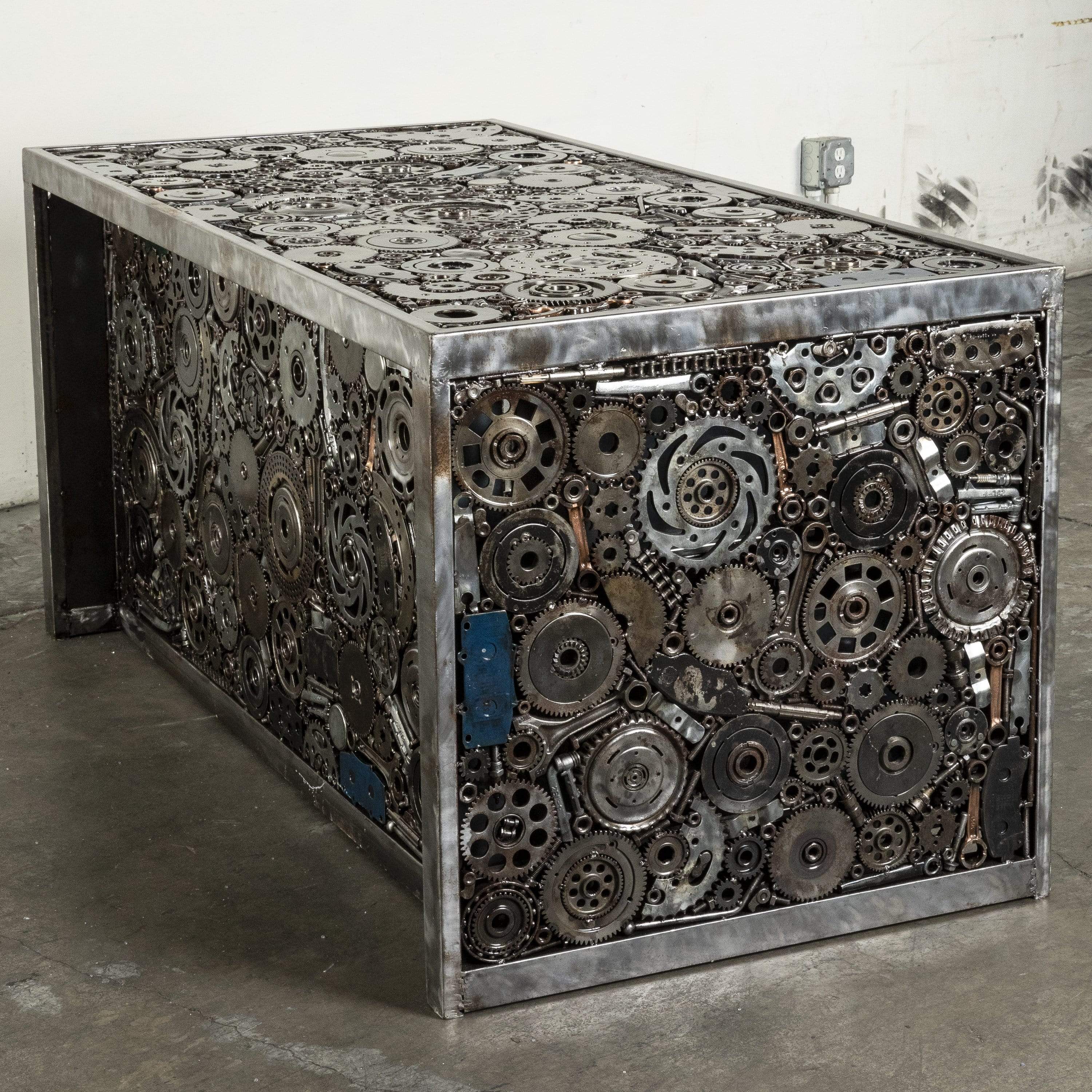 Kalifano Recycled Metal Art 60" Desk Recycled Metal Art RMS-DESK-N
