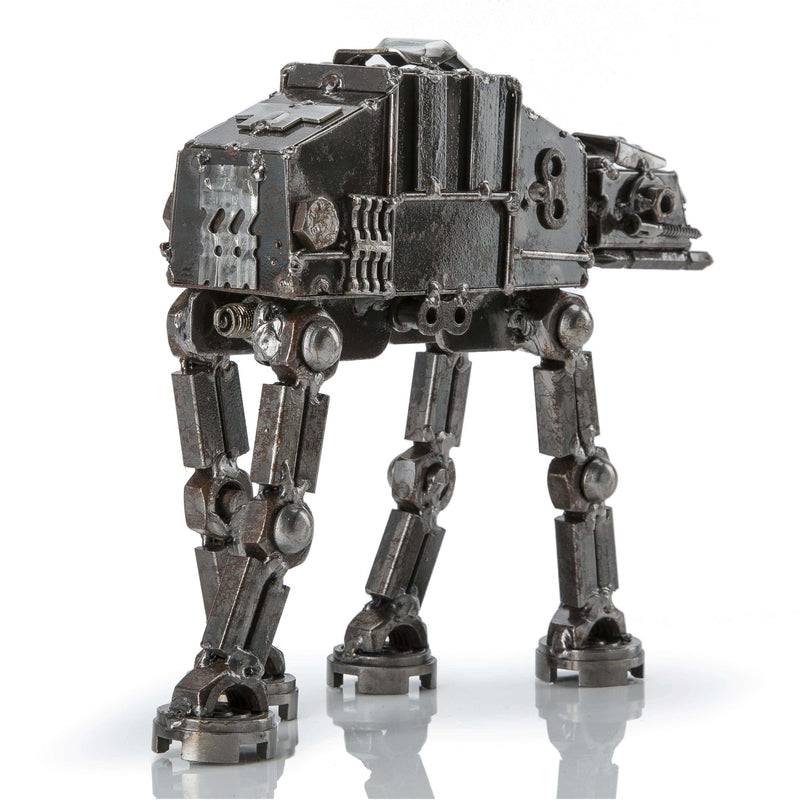 Kalifano Recycled Metal Art AT-AT Inspired Recycled Metal Sculpture RMS-600AT-N