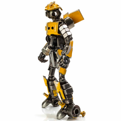 Kalifano Recycled Metal Art Bumblebee Inspired Recycled Metal Sculpture RMS-450BBA-N