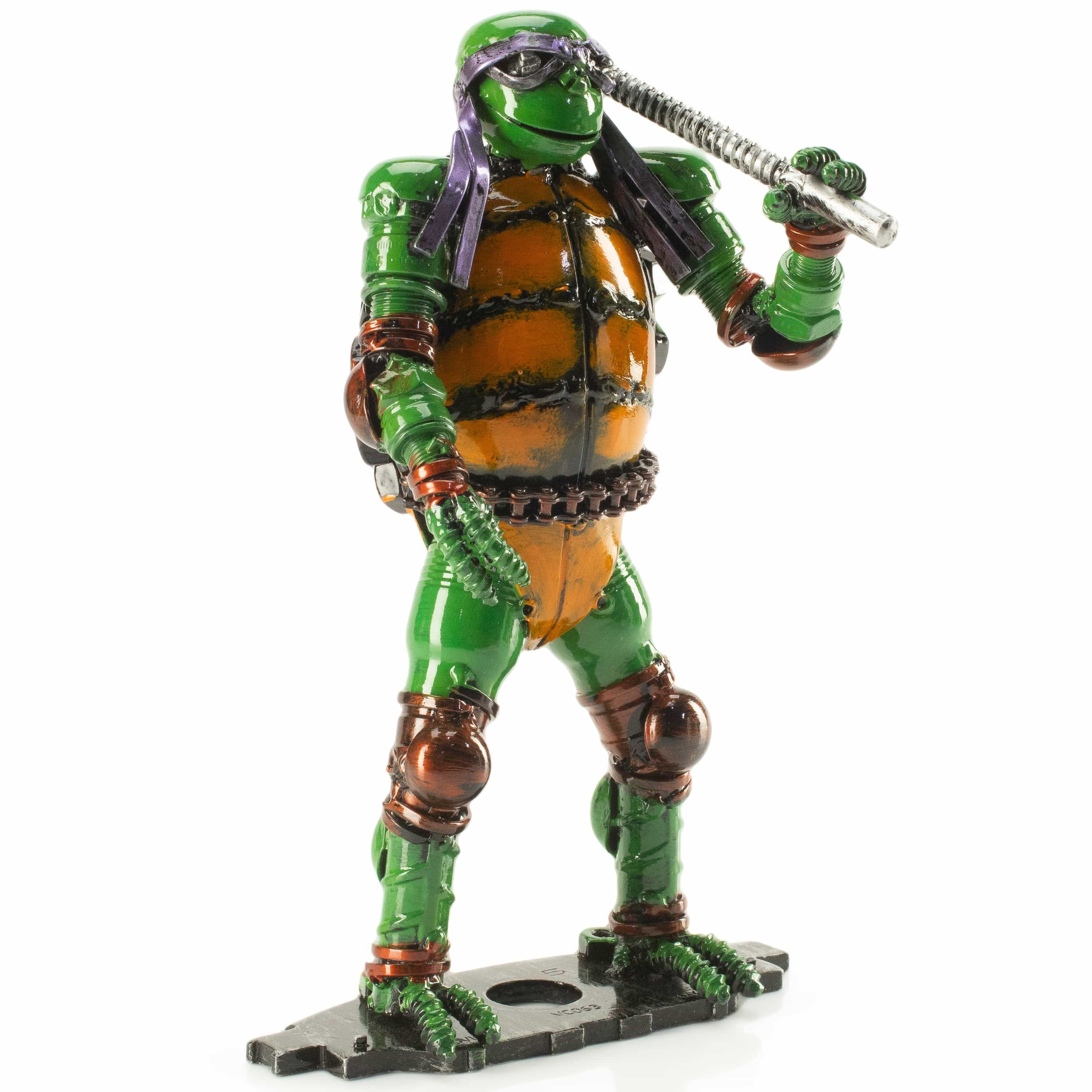 Kalifano Recycled Metal Art Donatello Ninja Turtle Inspired Recycled Metal Sculpture RMS-600NTD-N