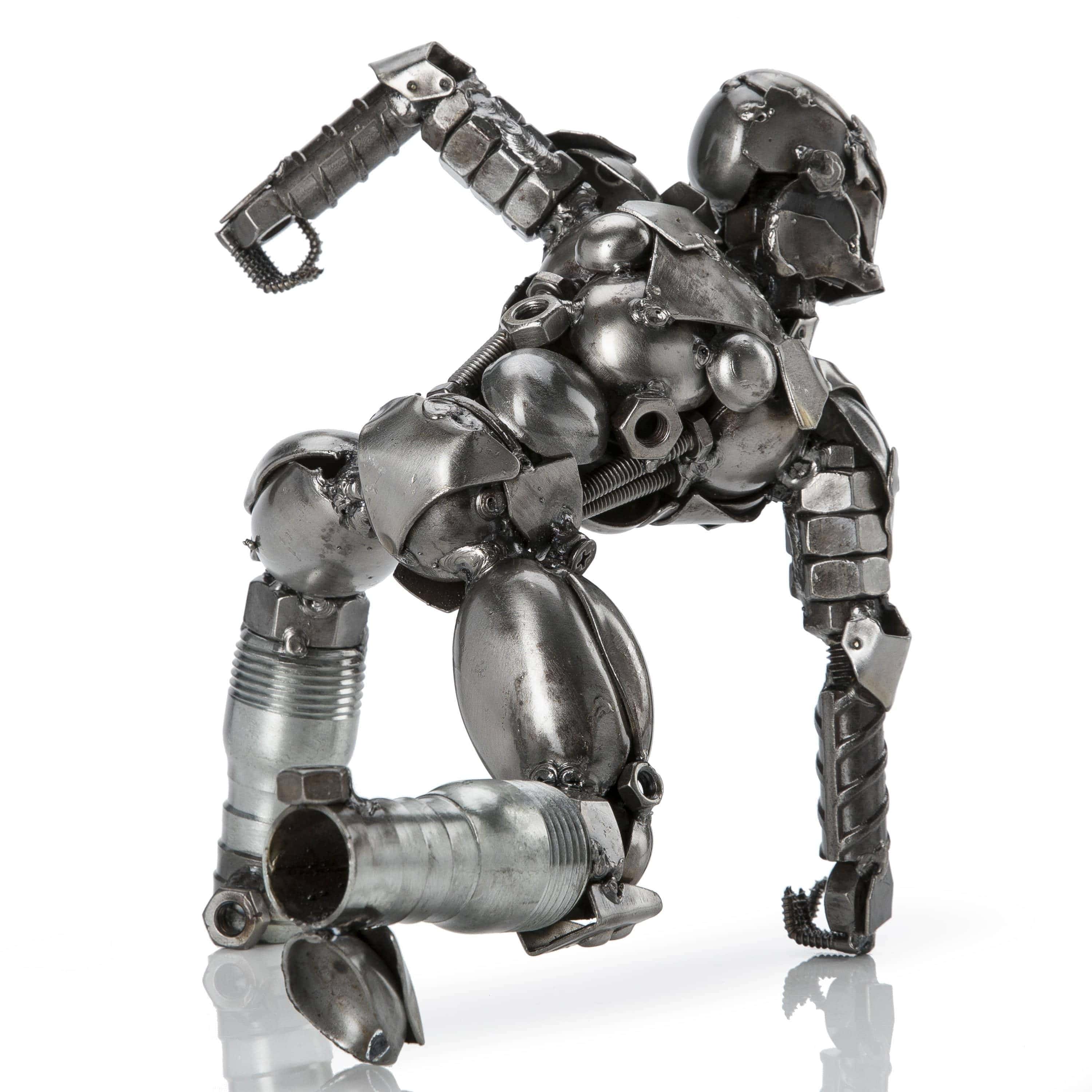 Kalifano Recycled Metal Art Ironman Inspired Recycled Metal Sculpture RMS-700IMB-N
