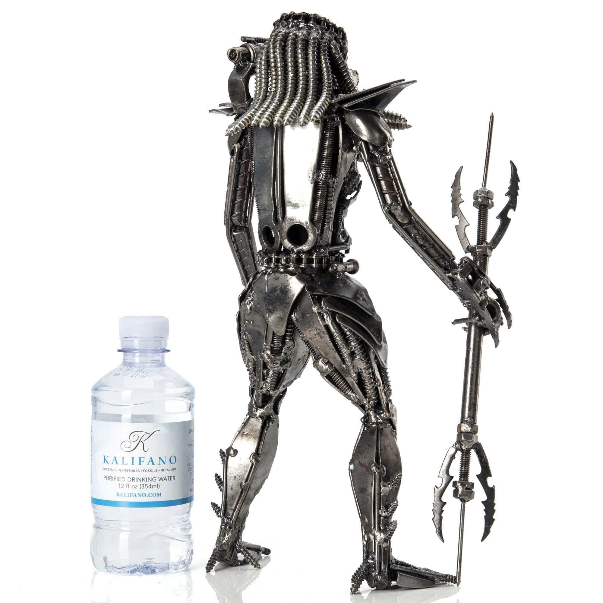 Kalifano Recycled Metal Art Predator Muscle Inspired Recycled Metal Sculpture RMS-1400PM-N