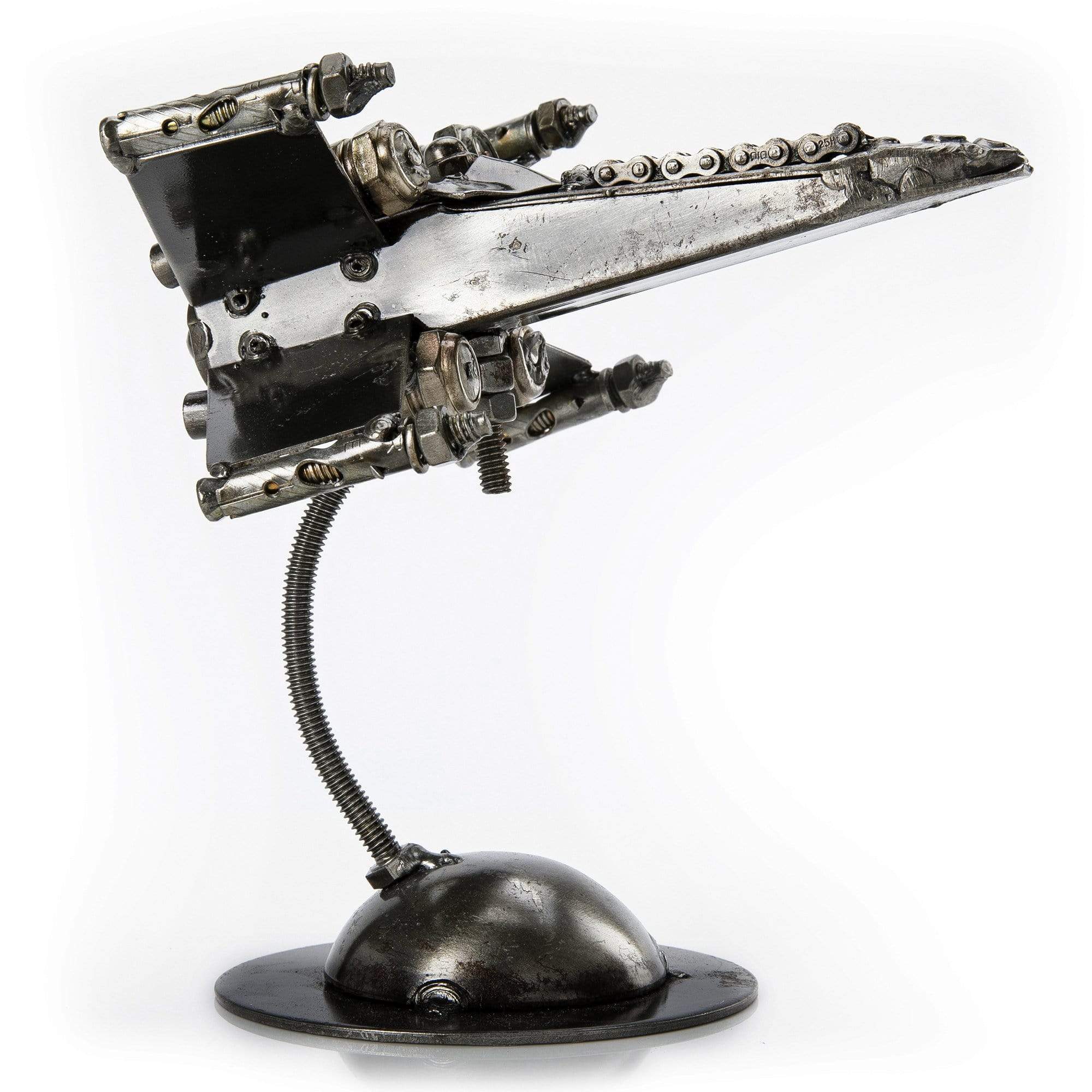 Kalifano Recycled Metal Art X-Wing Inspired Recycled Metal Sculpture RMS-400XW-N