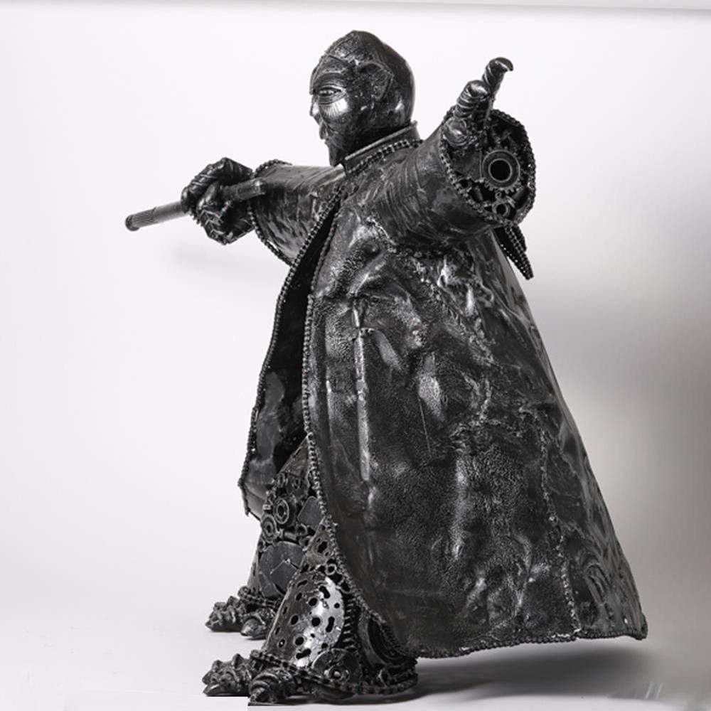 Kalifano Recycled Metal Art Yoda Inspired Recycled Metal Sculpture RMS-Y75x75-P