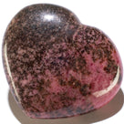 Rhodonite Gemstone Heart Carving 375g / 3in.