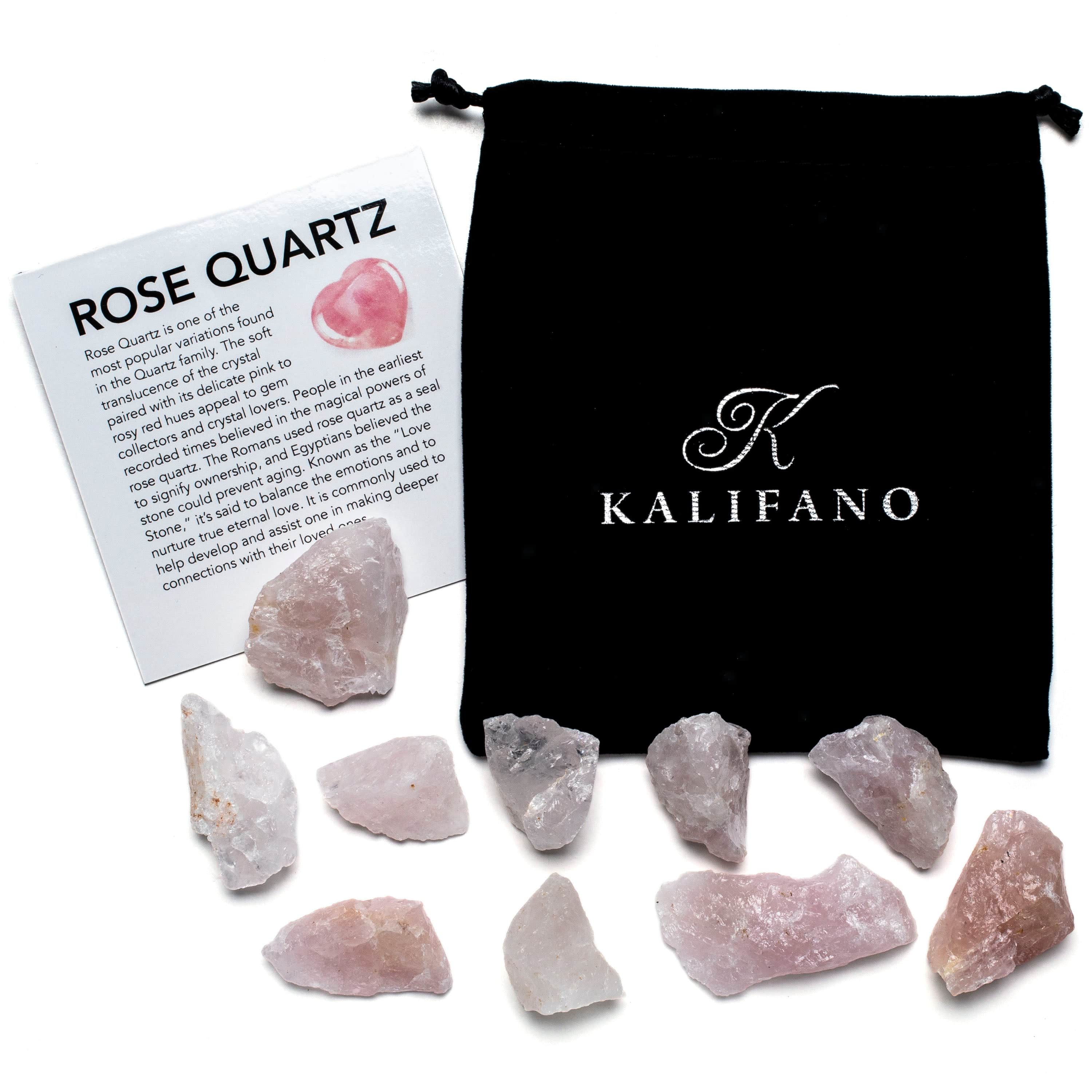 KALIFANO Rough Rose Quartz RG-RQ-10