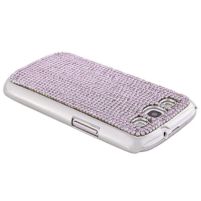 Kalifano Samsung Galaxy SPCG-005-V - Samsung Galaxy S3 Case with Violet Czech Crystals SPCG-005-V