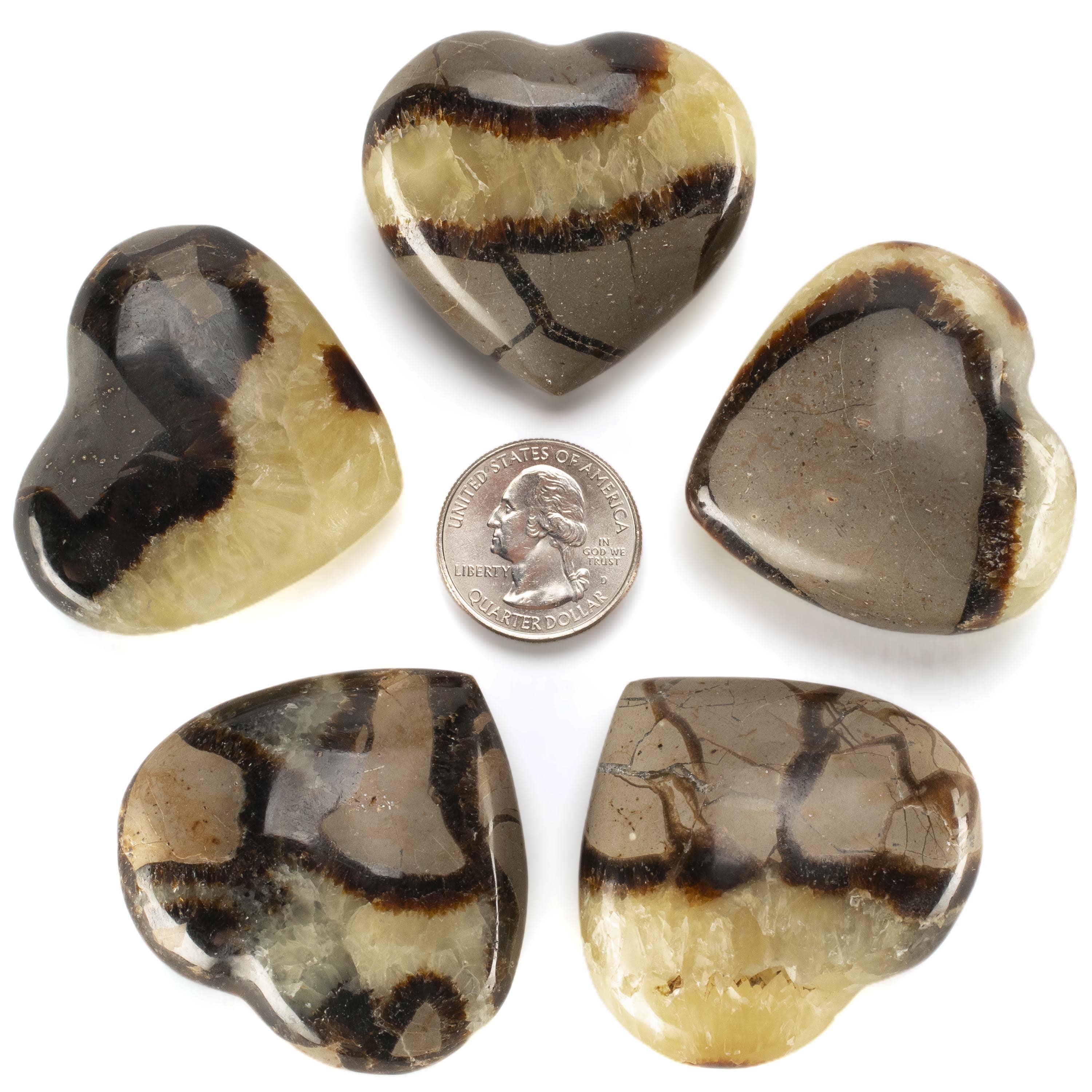 KALIFANO Septarian Septarian Gemstone Heart Carving 2" GH40-SP