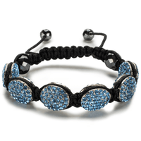 Sapphire Oval Shamballa Bracelet Main Image