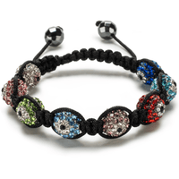 Shamballa Evil Eye Multicolor Crystal Bracelet Main Image