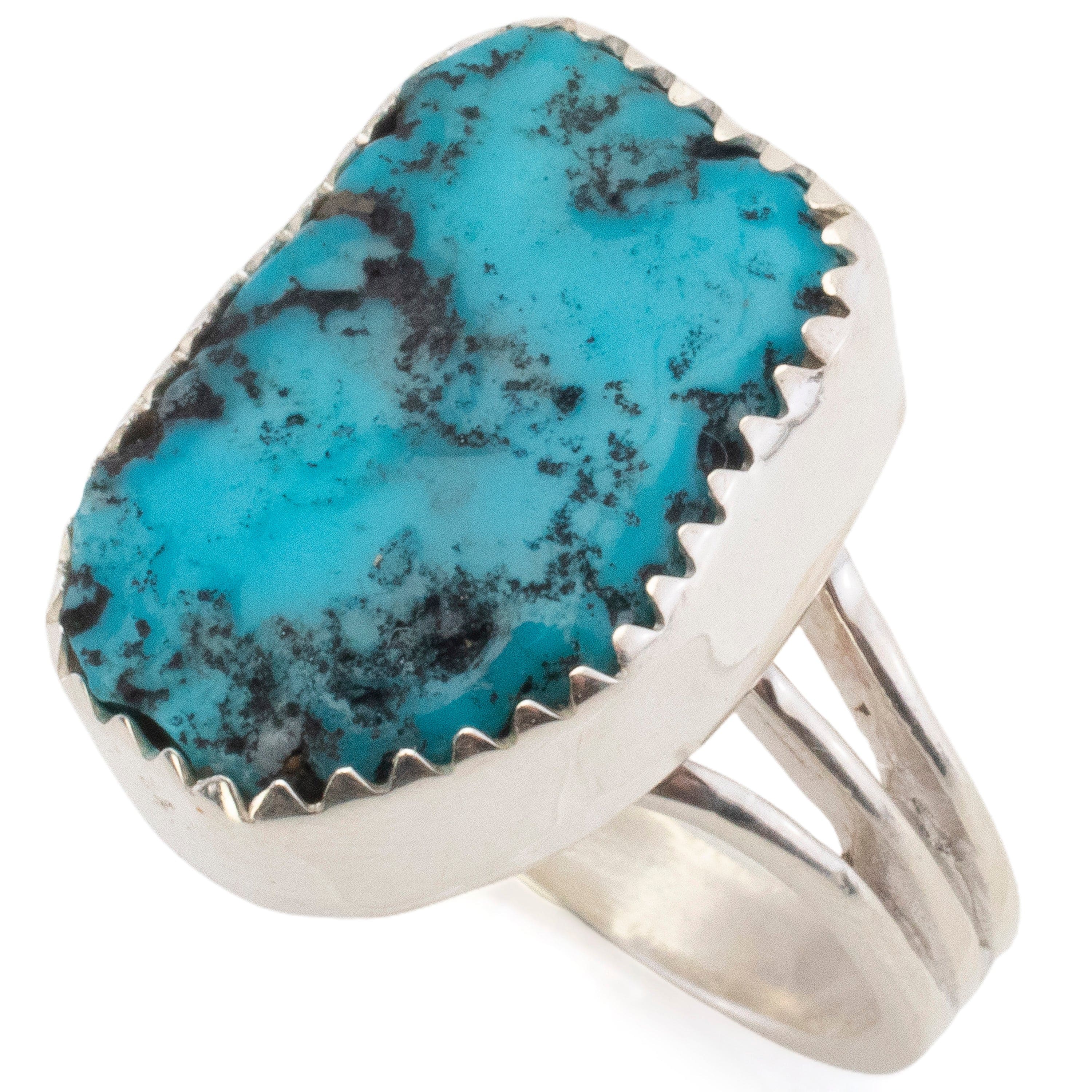 Native American Navajo Geraldine James Kingman Turquoise Cluster Adjustable  Ring – SOUTHWEST SUNRISE