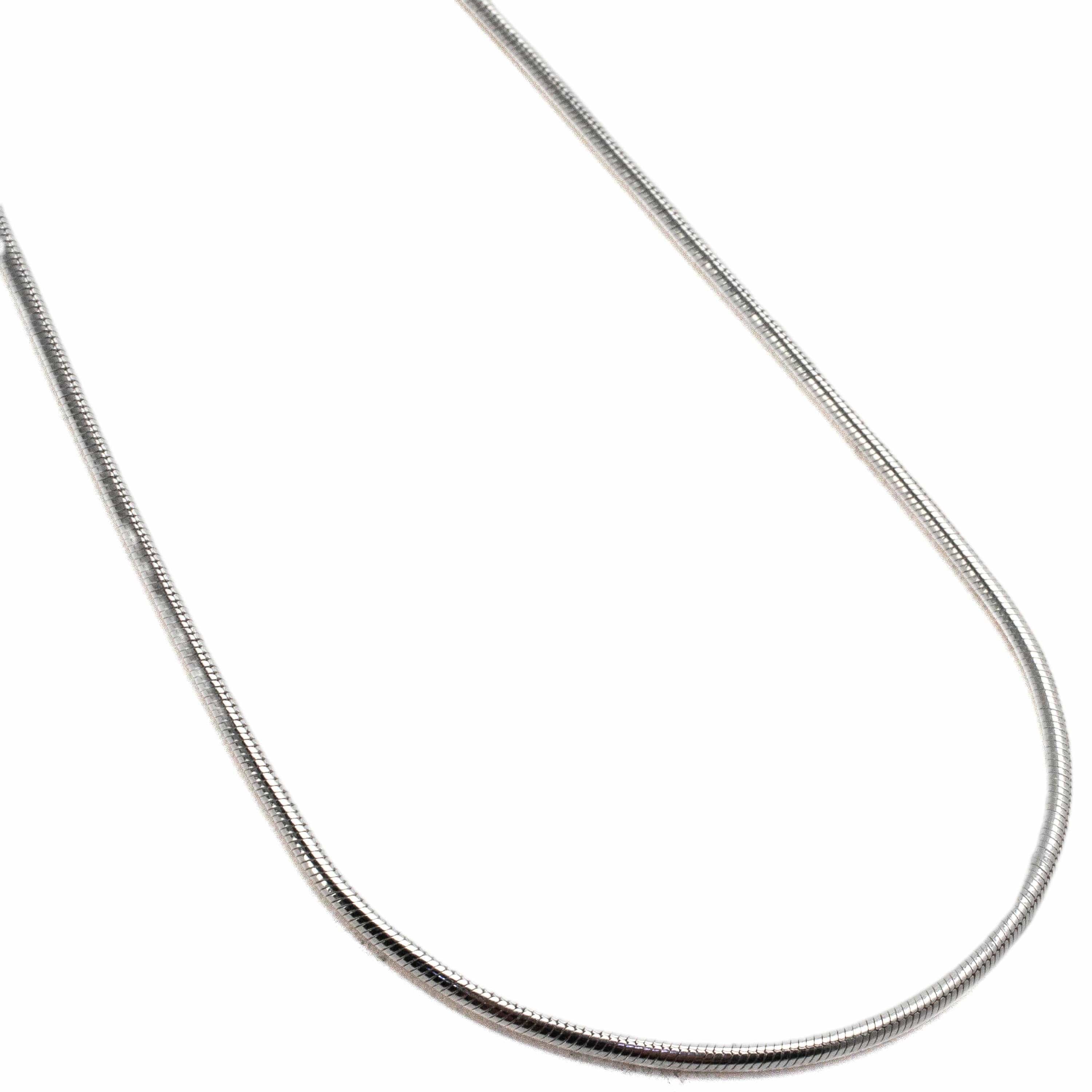 Kalifano Sterling Silver Chains 18" Italian Sterling Silver Snake Chain Necklace 1.5mm SCA-SNK040-18