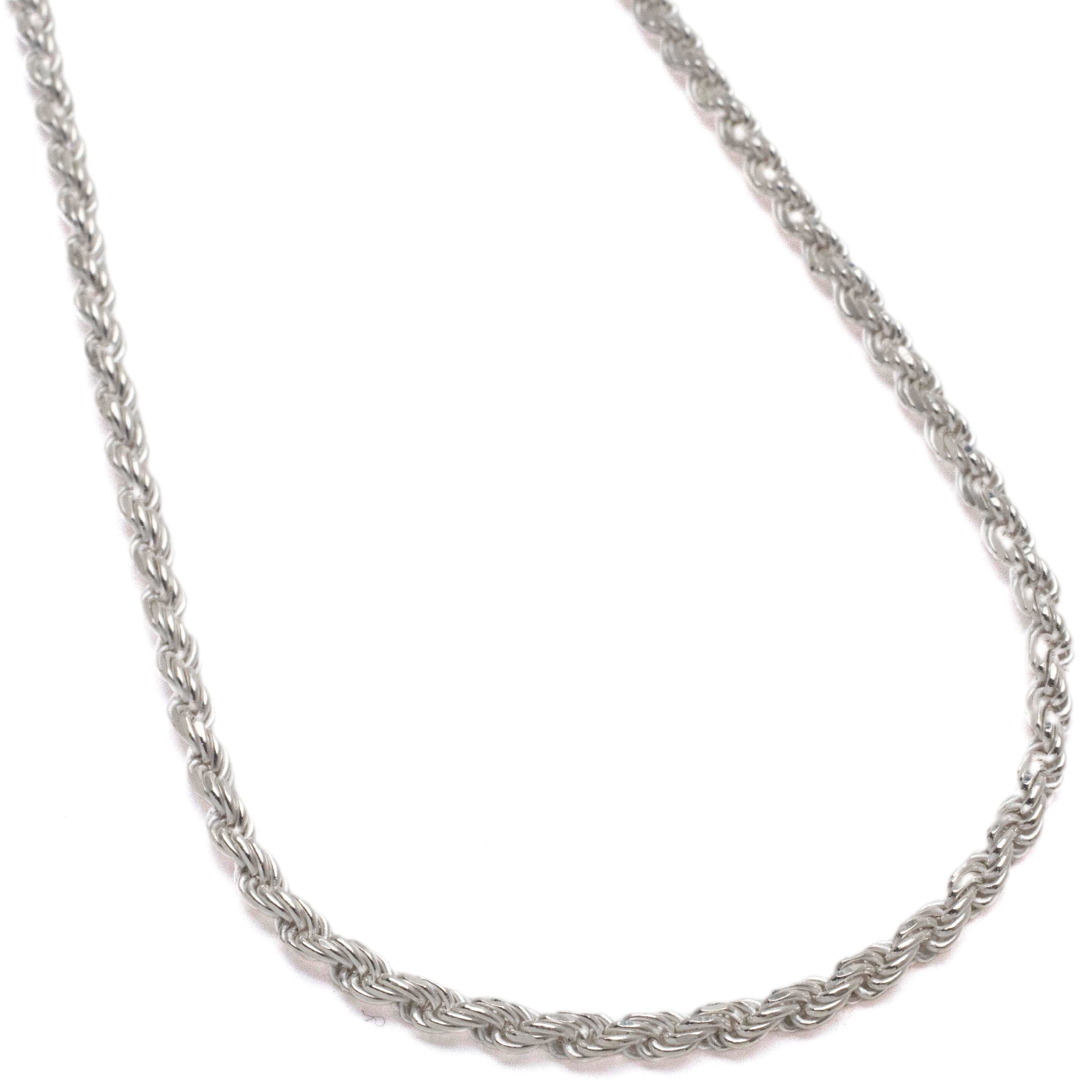 Twisted Rope Chain in Sterling Silver