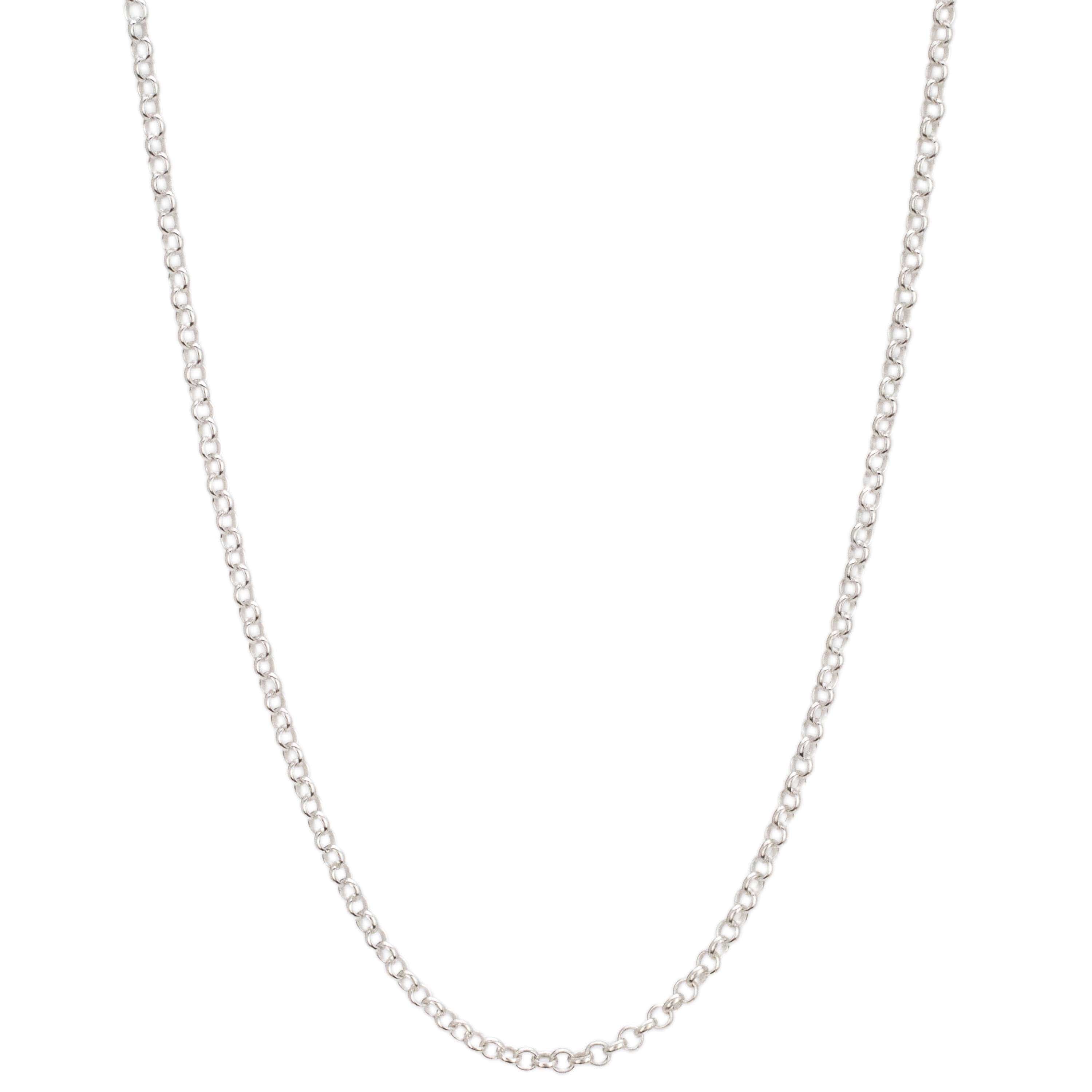 Kalifano Sterling Silver Chains 22" Italian Sterling Silver Cable Chain Necklace 2mm SC-RL030-22