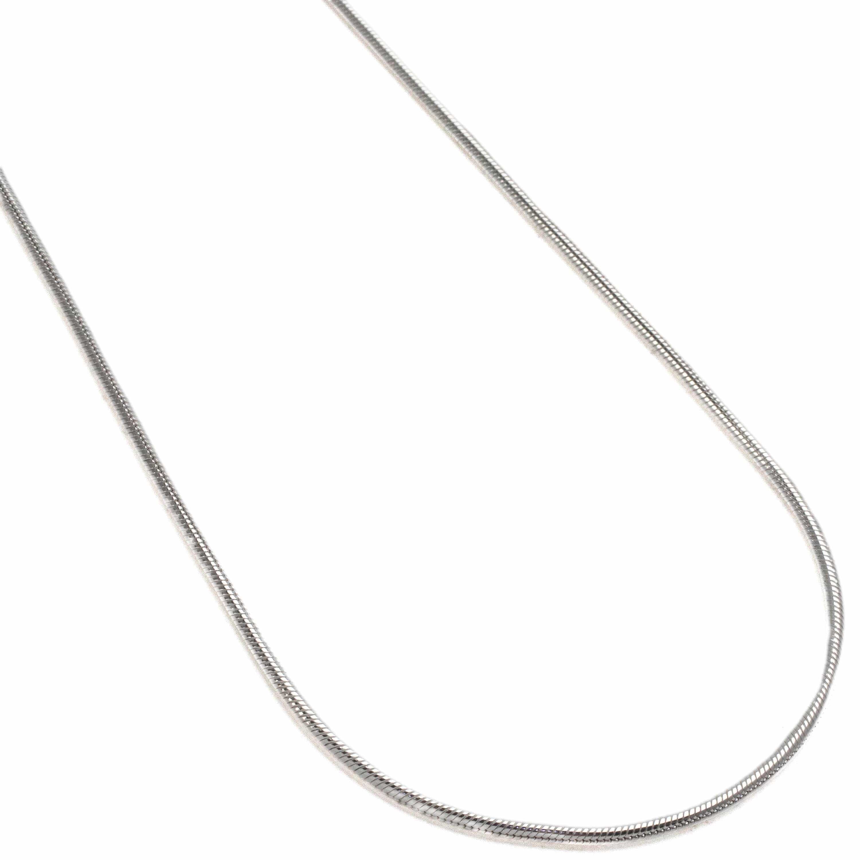 Kalifano Sterling Silver Chains 22" Italian Sterling Silver Snake Chain Necklace 1.5mm SCA-SNK040-22