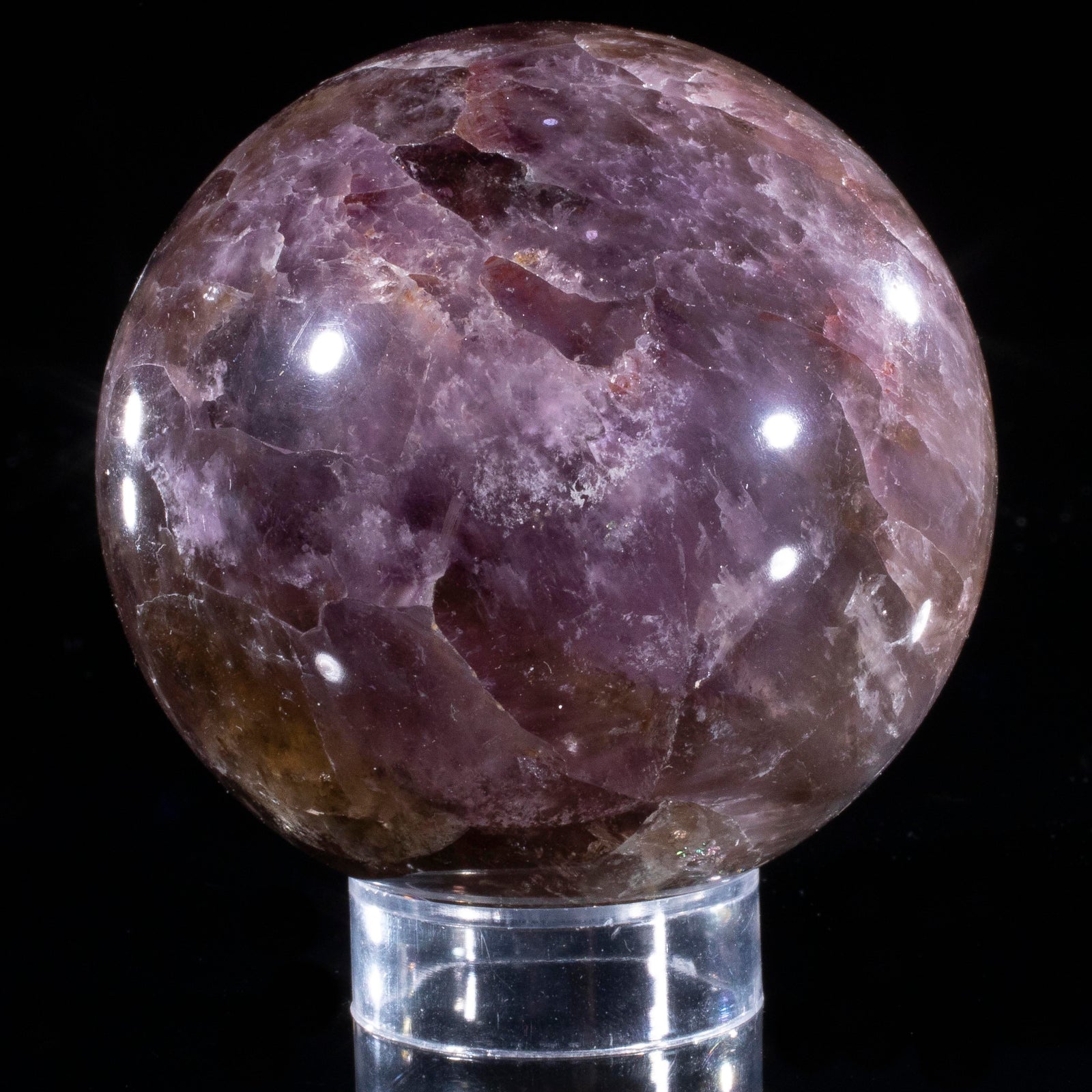 Kalifano Super 7 Super 7 Sphere Carving 2.75" / 450 grams SP7-1400